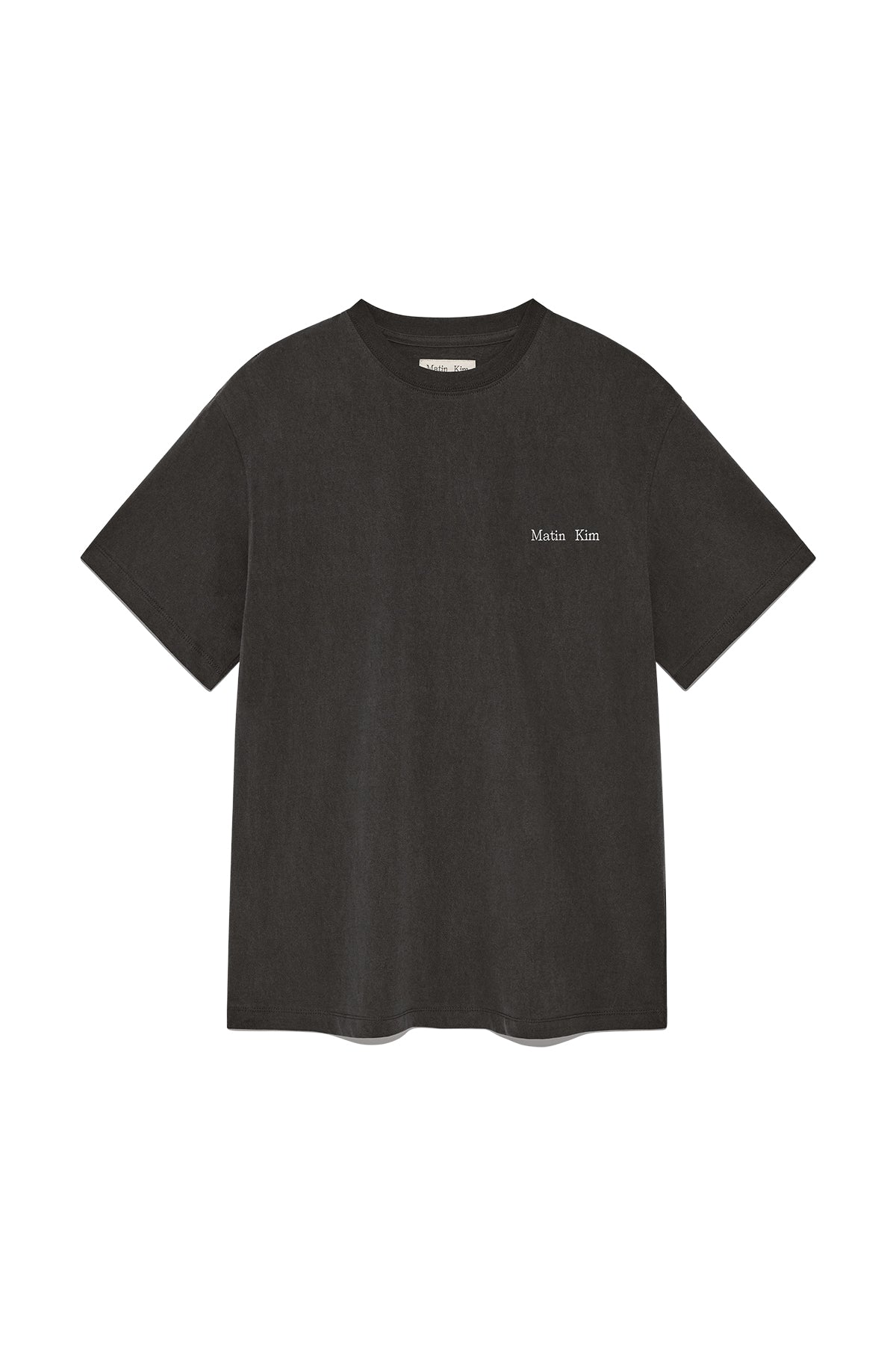 Matinkim Vintage Washed Logo Top For Women IN Charcoal