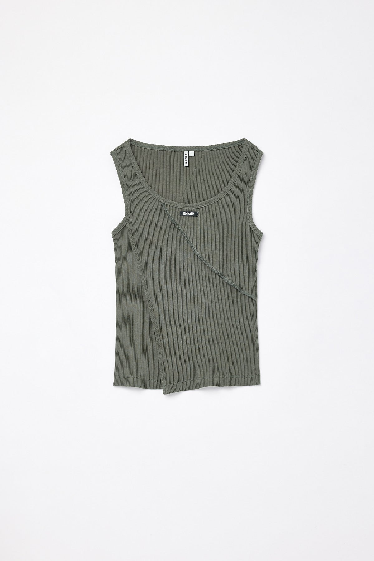 Matinkim Matin Kim Ribbed Slim Sleeveless IN Khaki