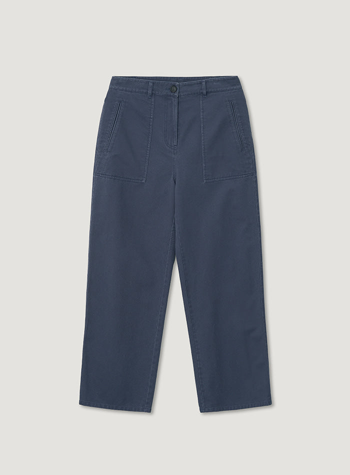 Mango Maniplease Fade Fatigue Pants Blue