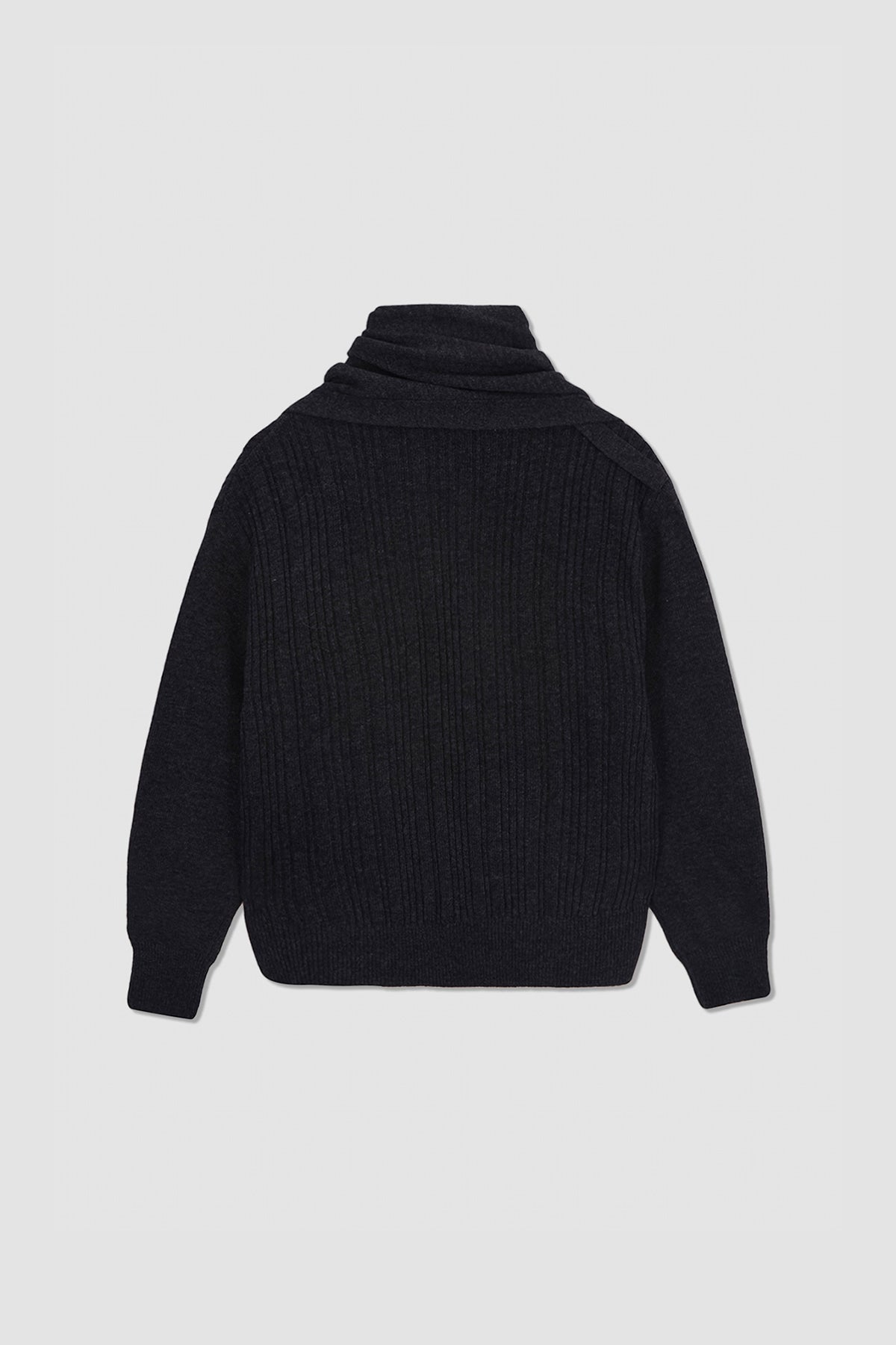Matinkim Muffler Cardigan IN Charcoal