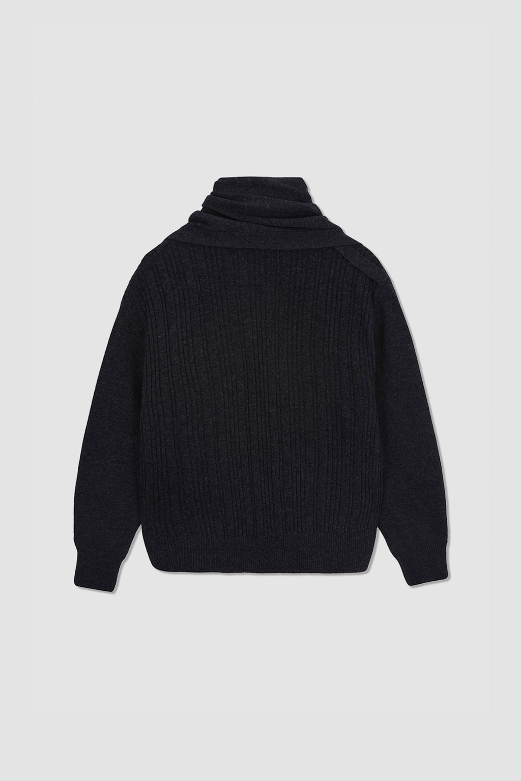 Matinkim Muffler Cardigan IN Charcoal