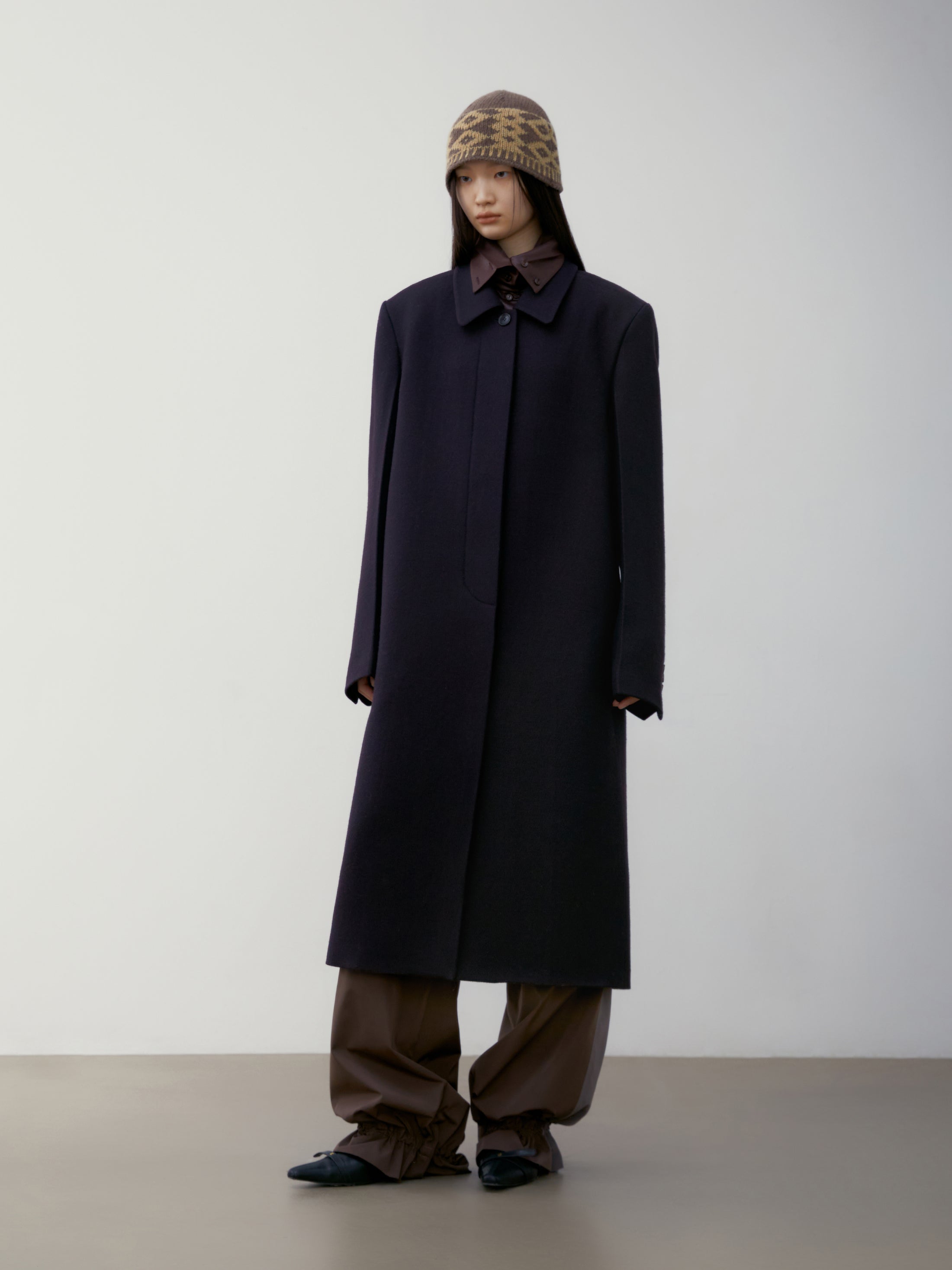 [low_classic] WOOL TWILL SINGLE MAC COAT
BLACK PURPLE