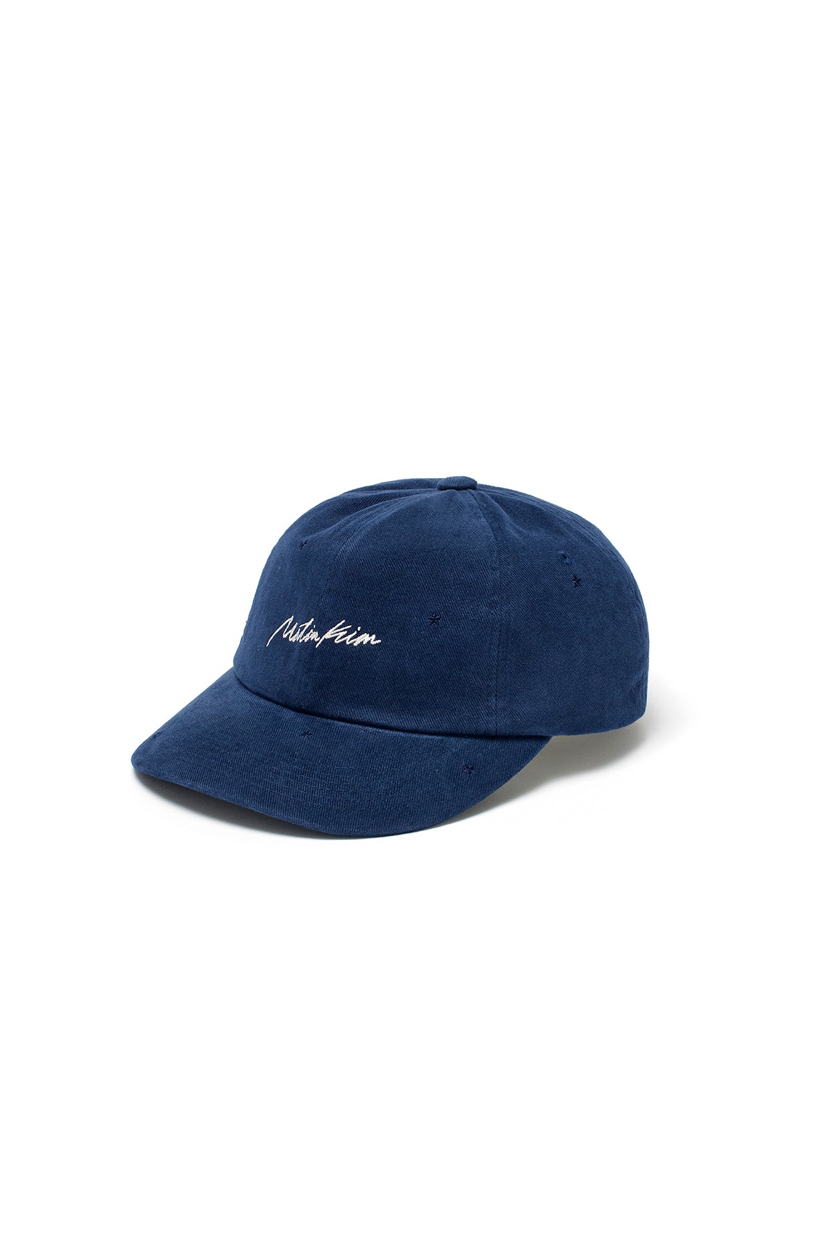 [matinkim] CURSIVE STAR EMBROIDERY BALL CAP IN NAVY