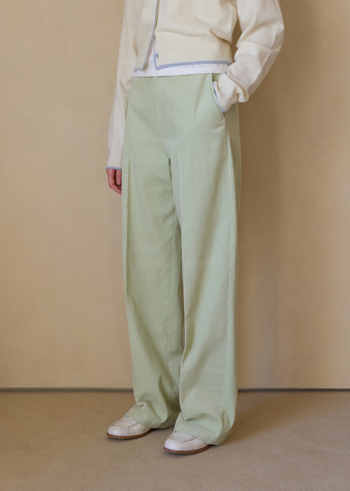 Grove Corduroy Pants Lime