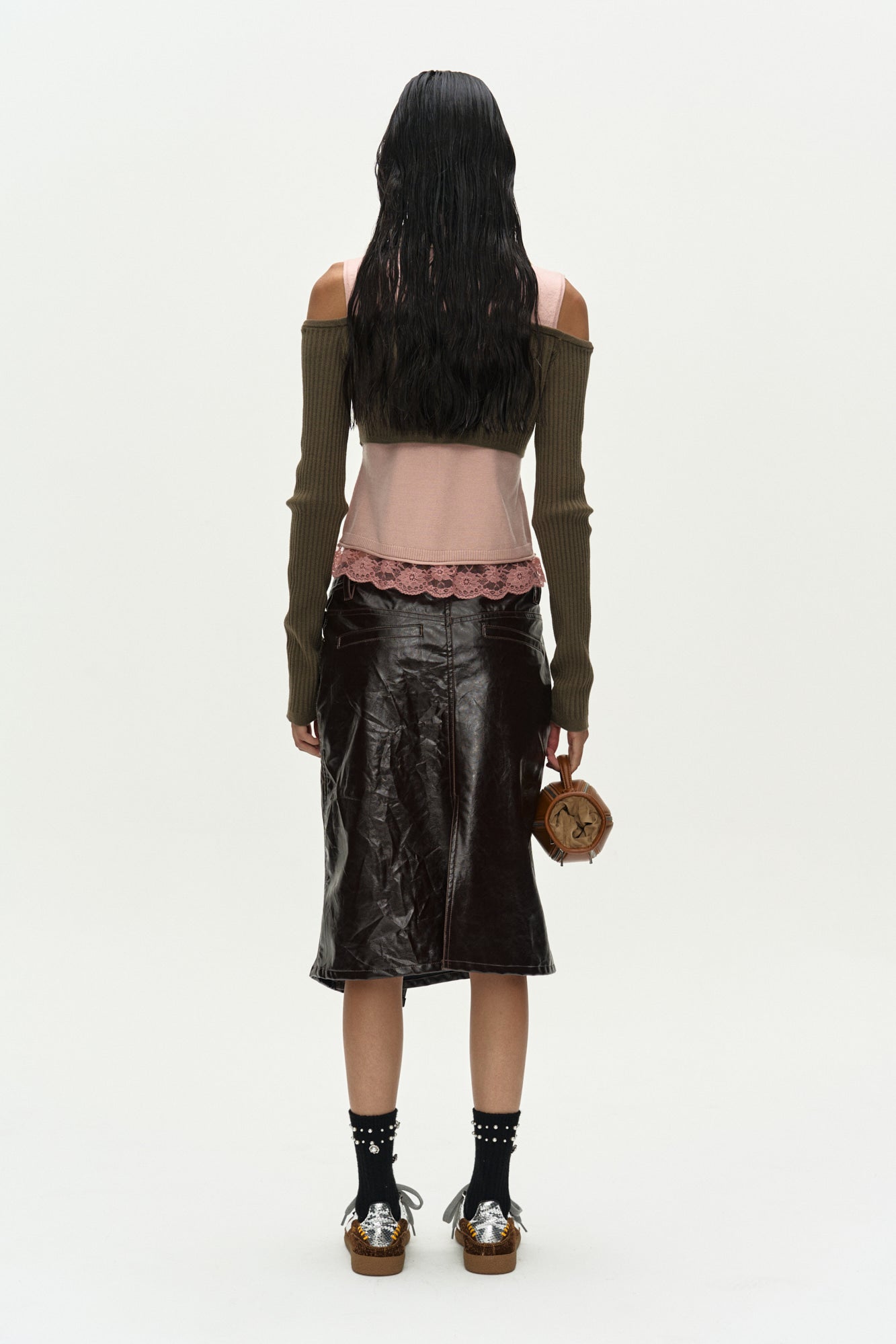 Andersson Bell Layered Off-Shoulder Collar Top
