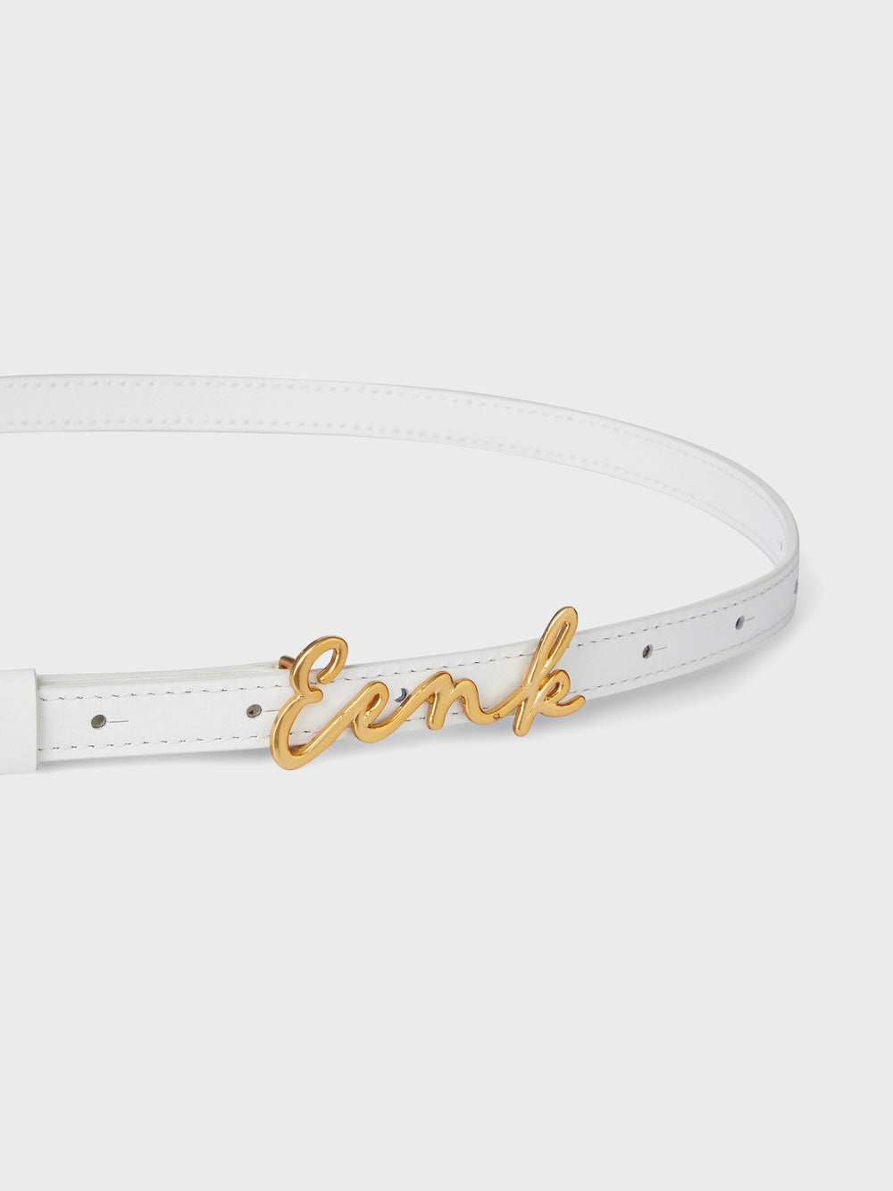 EENK Logo Belt - White