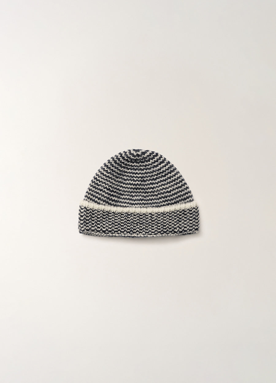 Nothing Written Timo wool beanie (Midnight stripe)