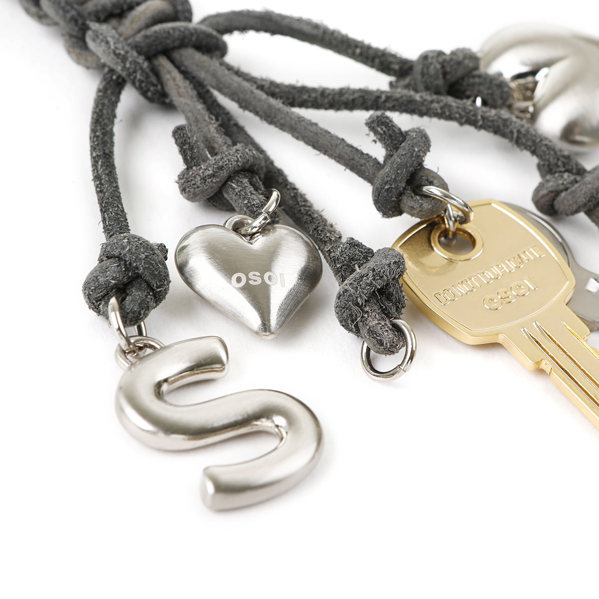 Osoi Rope Key Ring Grey