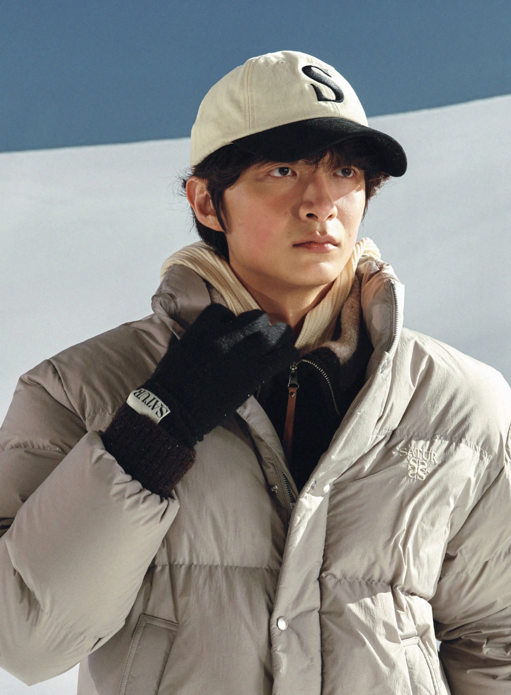 [satur] Verona Knit Gloves - Black