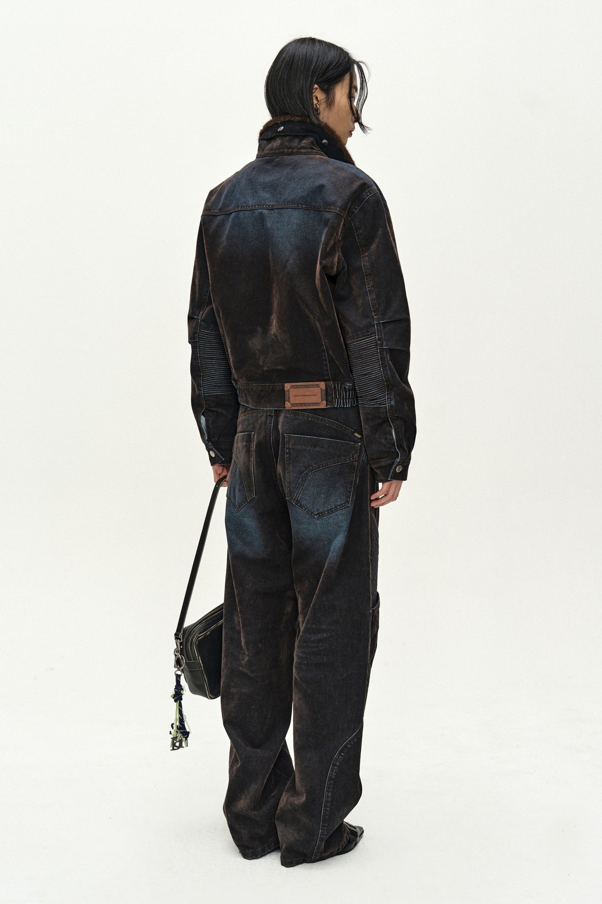 Andersson Bell Unisex Rodeo Biker Wide-Leg Jeans
