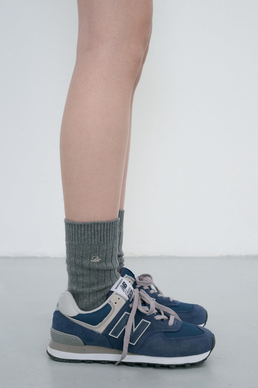 Dunst Classic Logo Socks Charcoal Grey