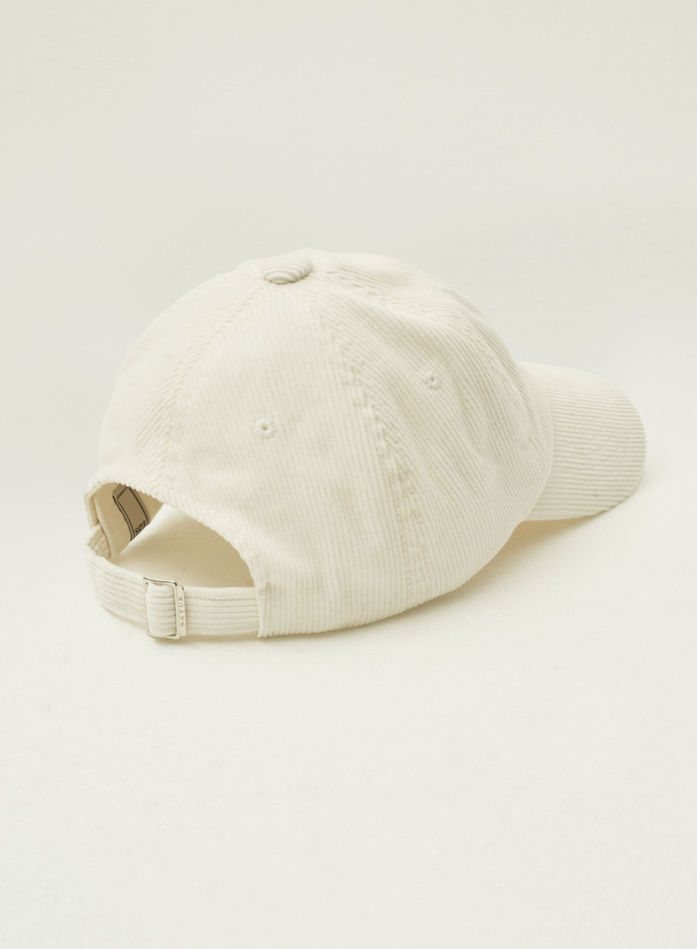 [satur] Small S logo Corduroy Ball Cap - Ivory