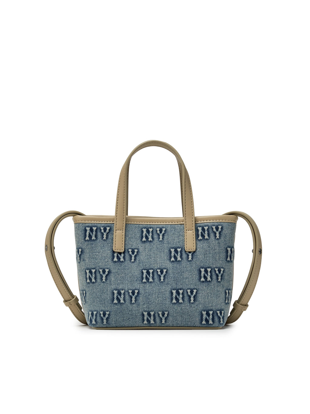 MLB Korea Classic Monogram Denim Embo Mini Cross Bag