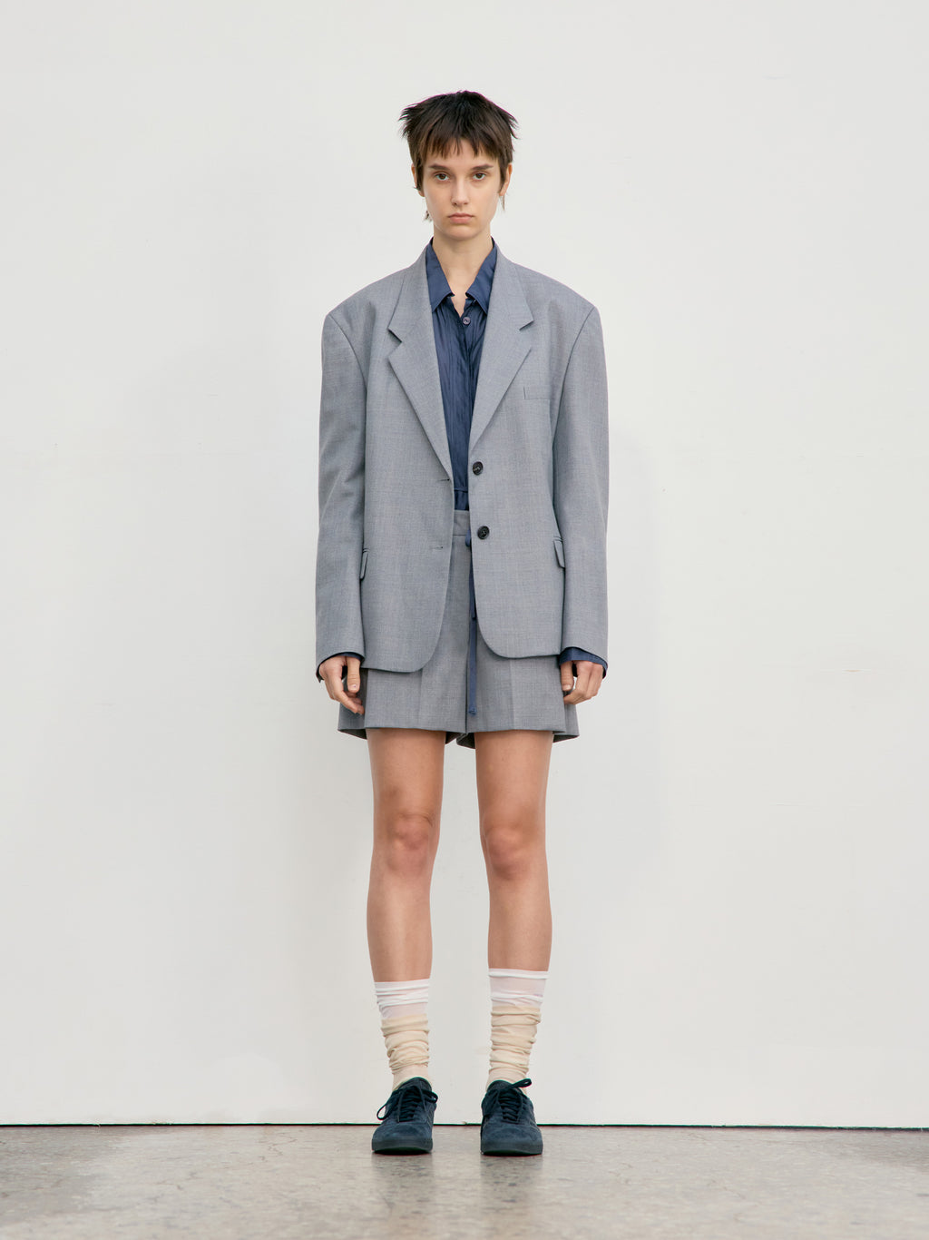[Low Classic] Classic Blazer_Melange Grey