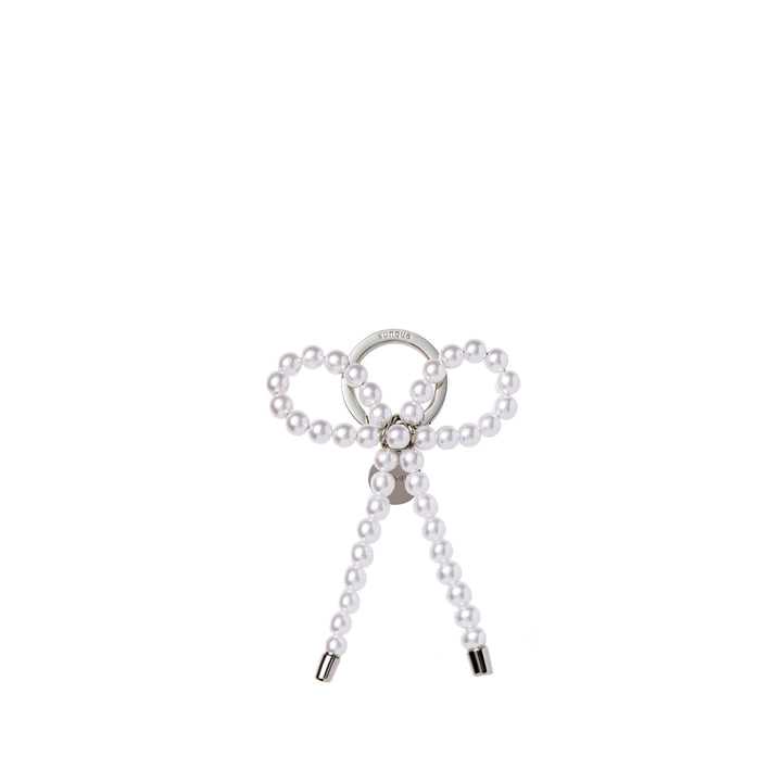 Vunque Pearl Ribbon Charm White