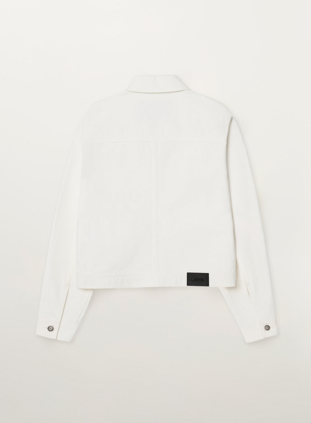 Satur Classic Denim Trucker Jacket - White