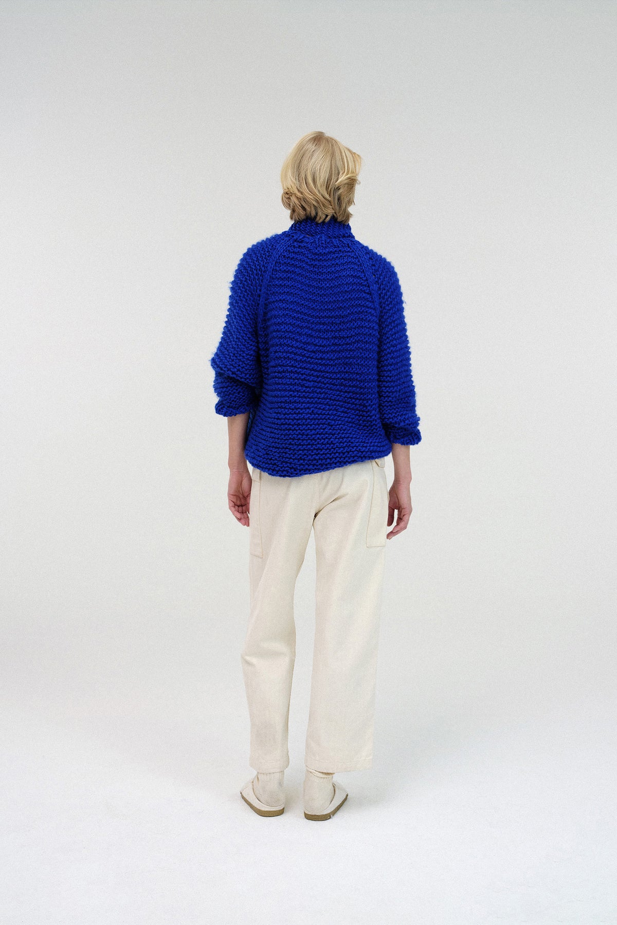 Nothing Written Brre handmade round sweater (Blue)