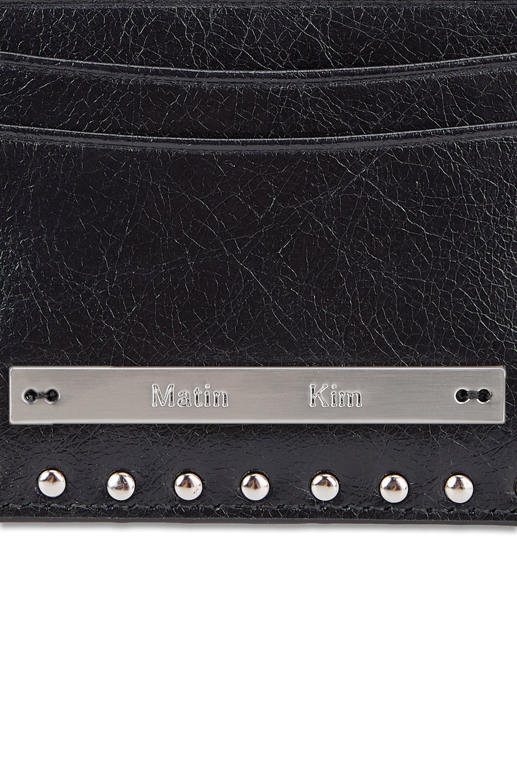 Matinkim Matin Kim Western Stud Card Wallet IN Black