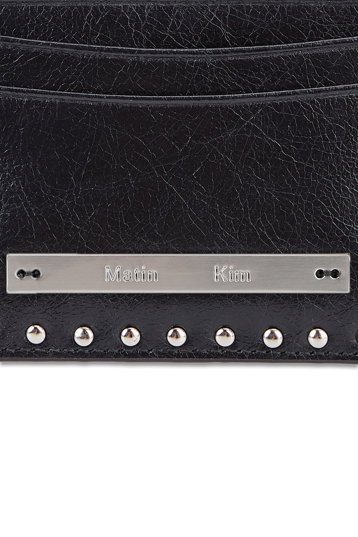 Matinkim Matin Kim Western Stud Card Wallet IN Black