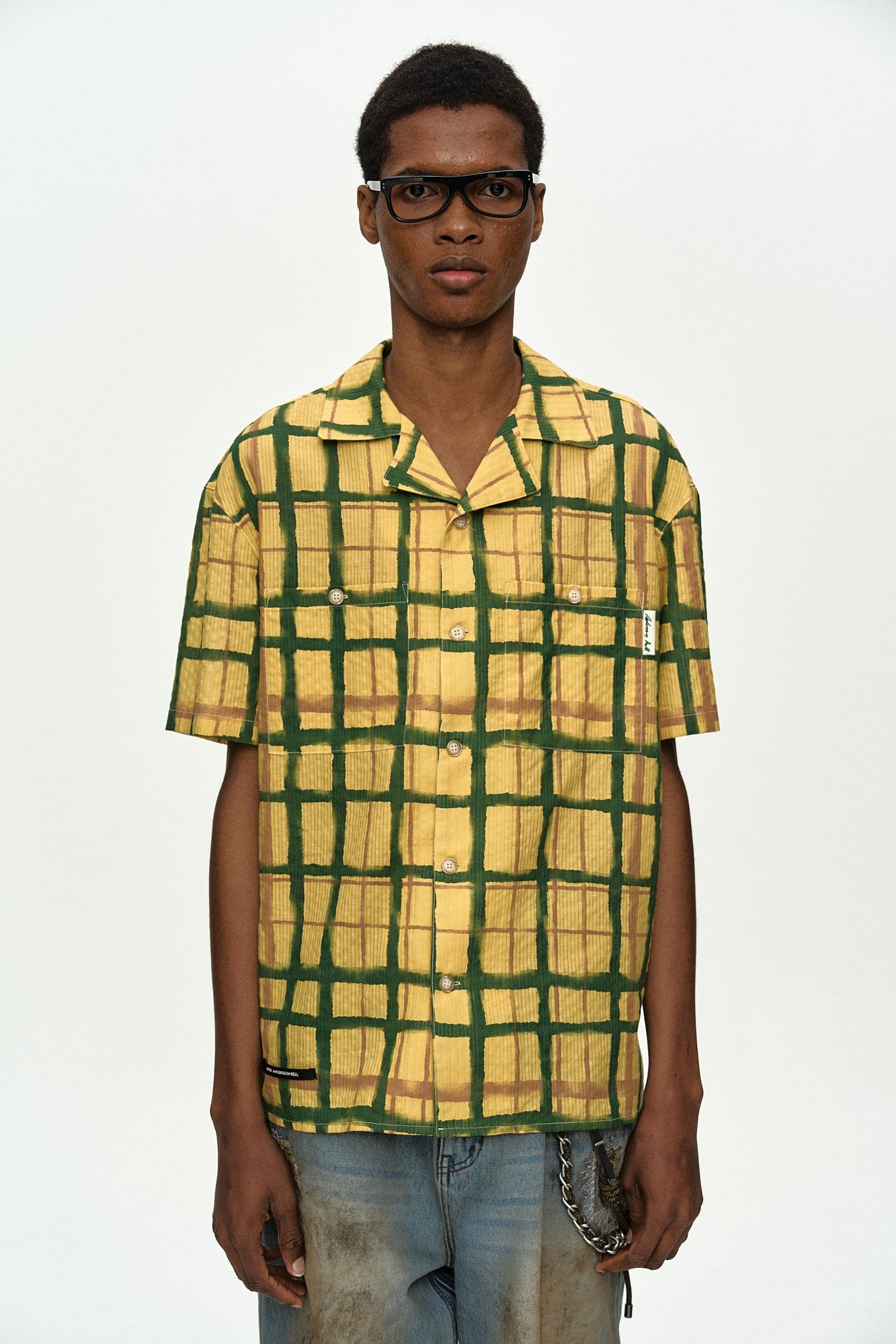 Andersson Bell Rothko Open Collar Shirt