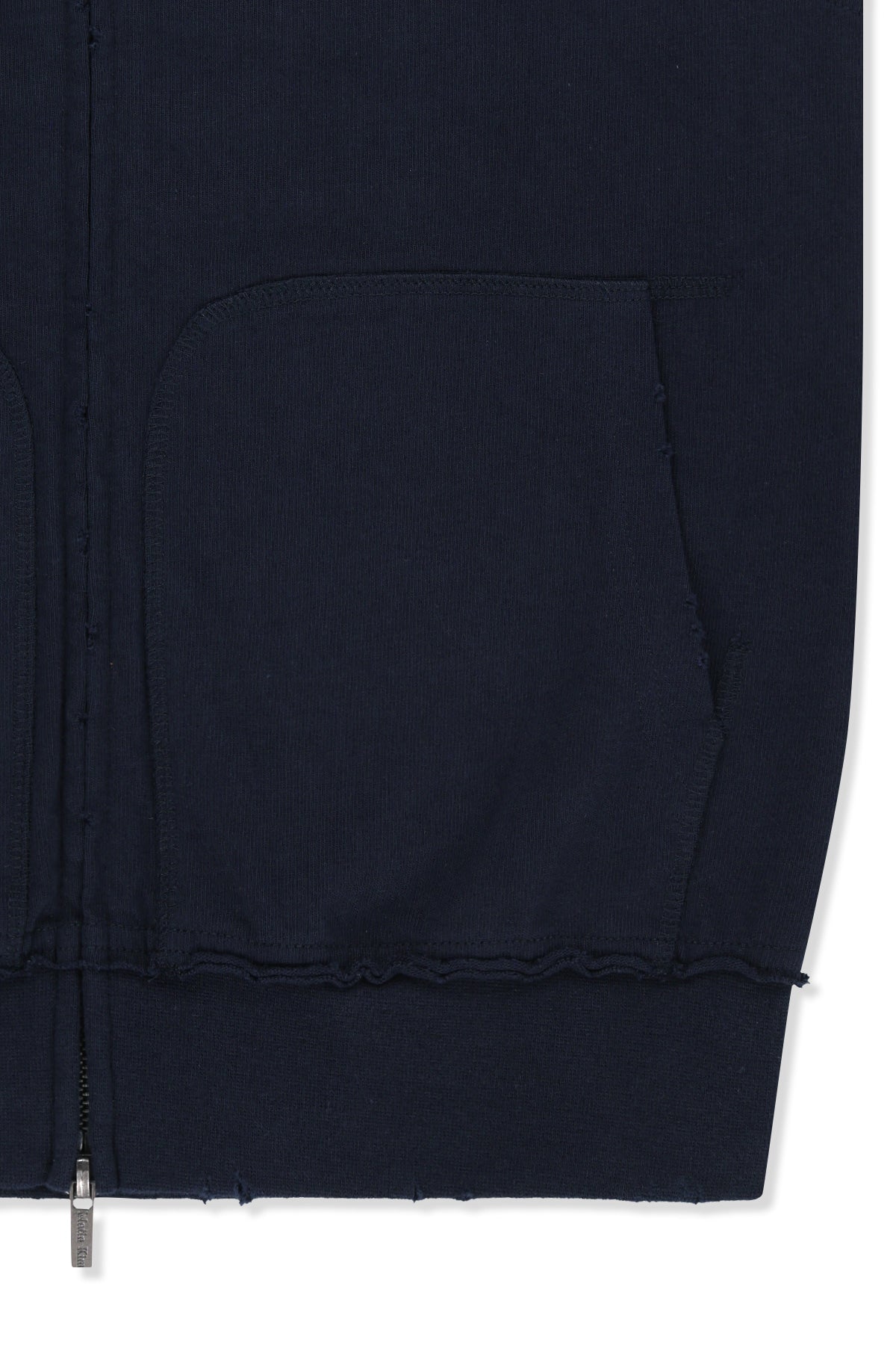 [matinkim] Back Logo Jersey Hood Vest IN Navy