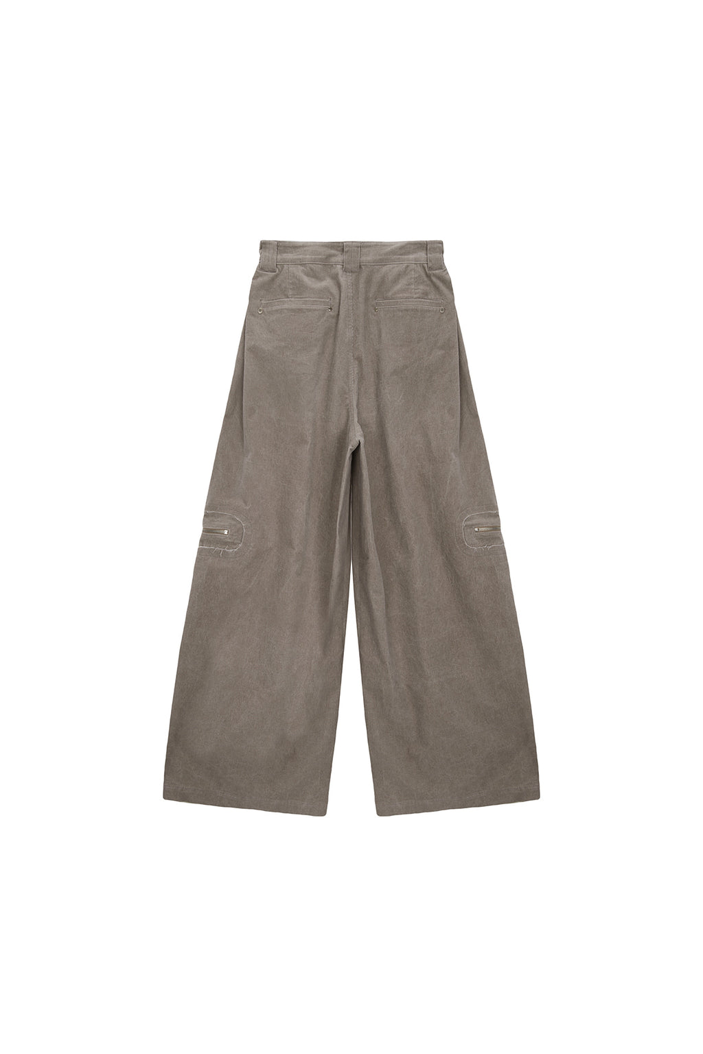 [matinkim] CORDUROY TUCK POINT WIDE PANTS IN BEIGE