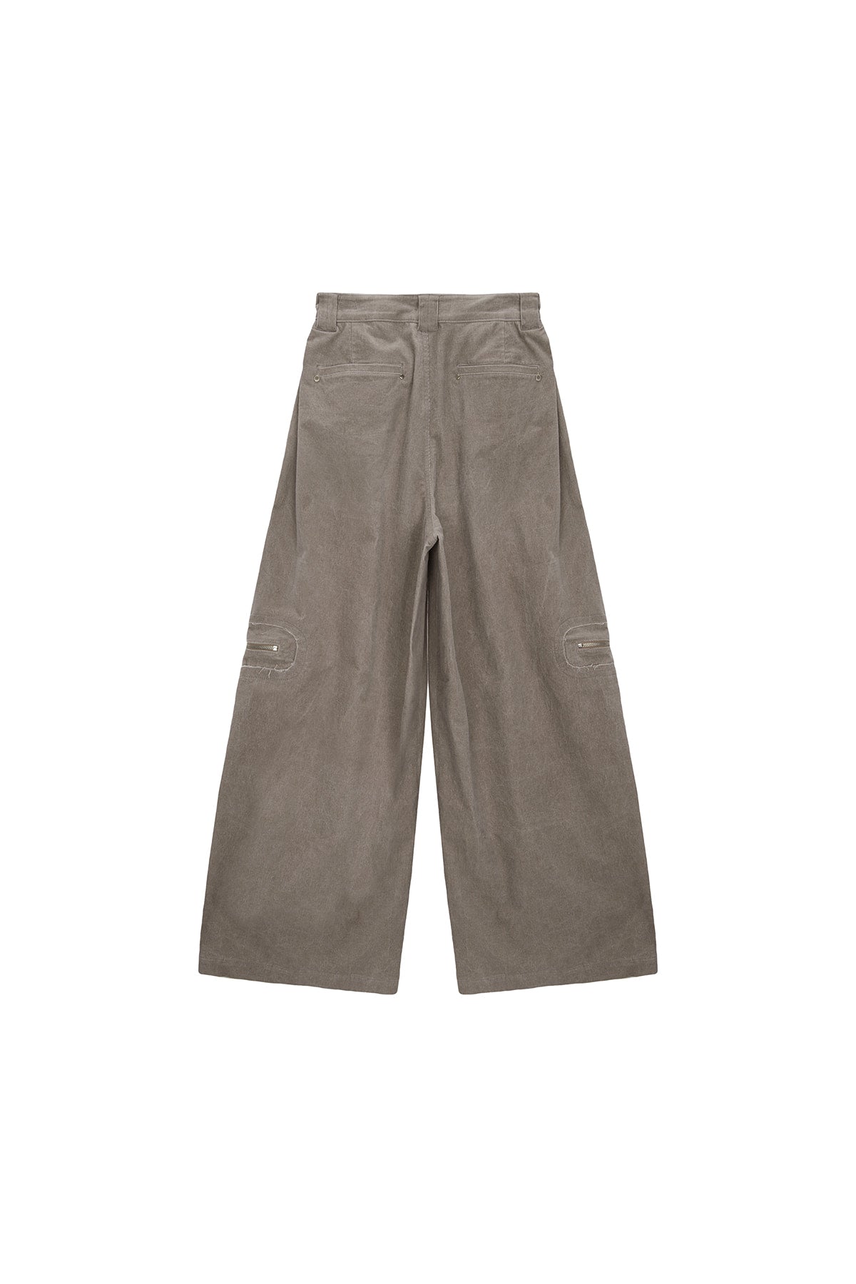 [matinkim] CORDUROY TUCK POINT WIDE PANTS IN BEIGE