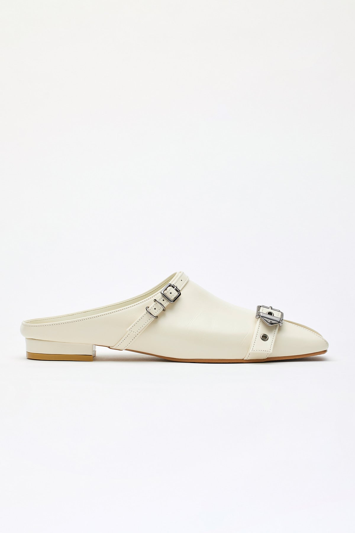 Matinkim Open Toe Strap Mule IN Ivory