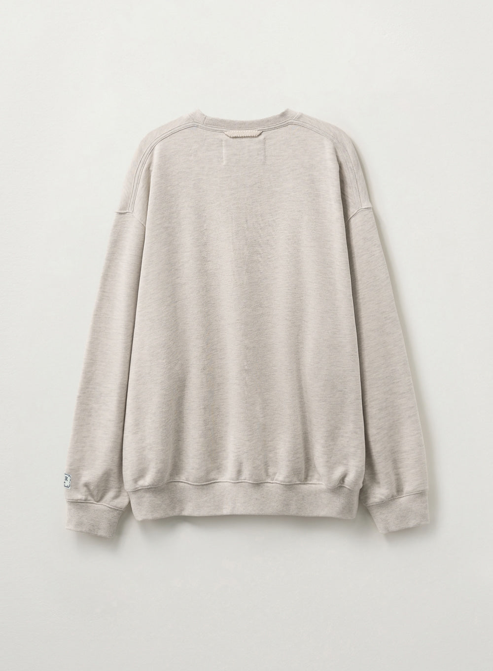 [satur] Loren Classic Logo Basic Sweatshirt - Melange Ivory