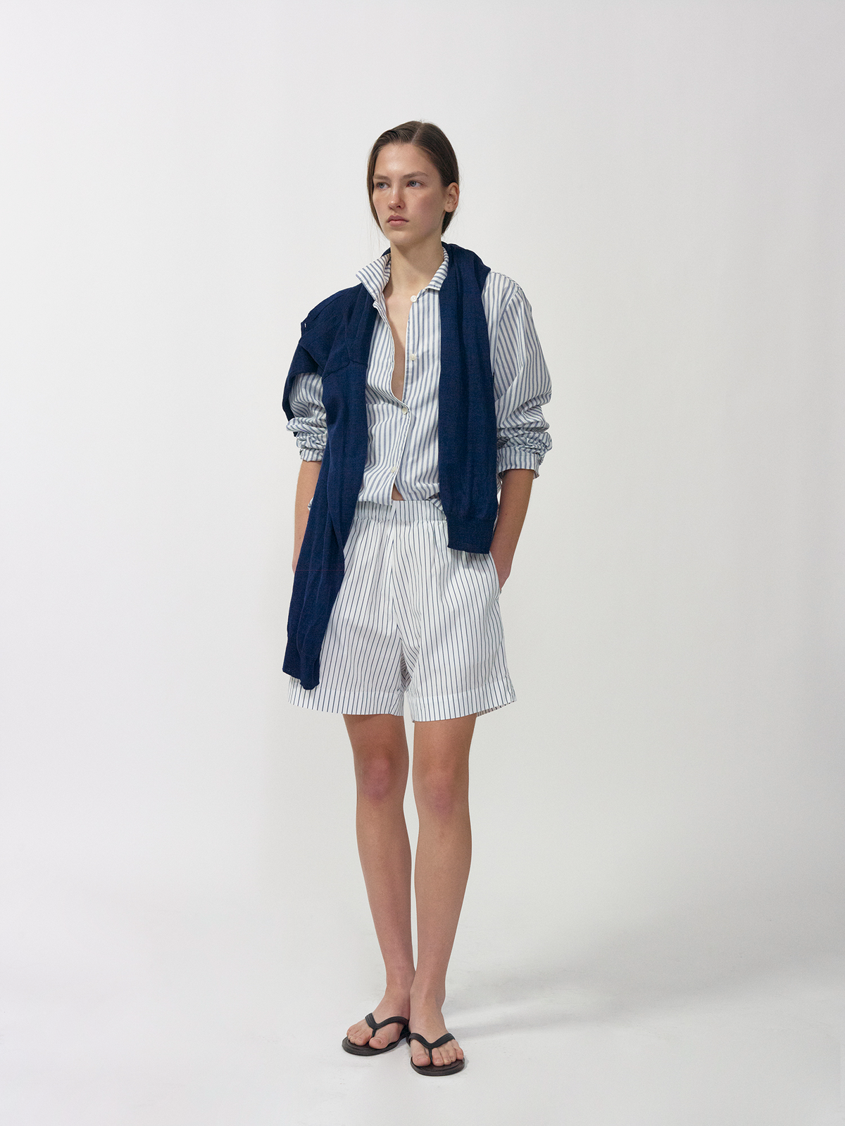 Nothing Written Rola linen cardigan (Navy)
