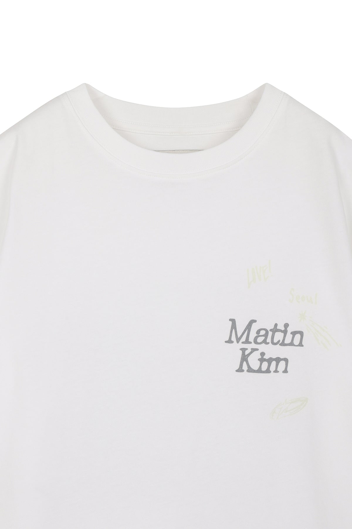 [matinkim] ANIMAL GRAFFITI GRAPHIC OVERSIZE TOP IN WHITE