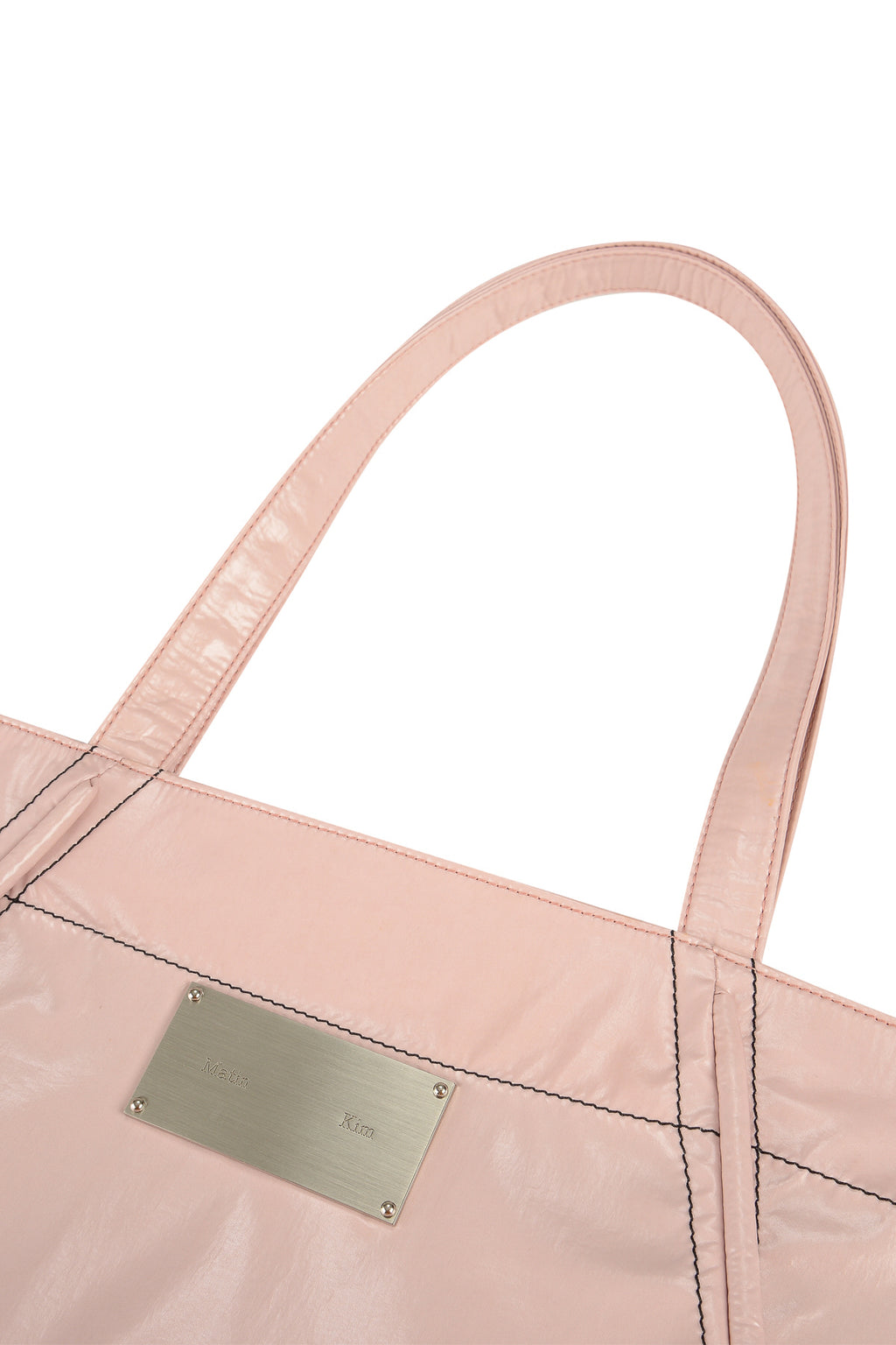 [matinkim] BIG COATING TOTE BAG IN PINK