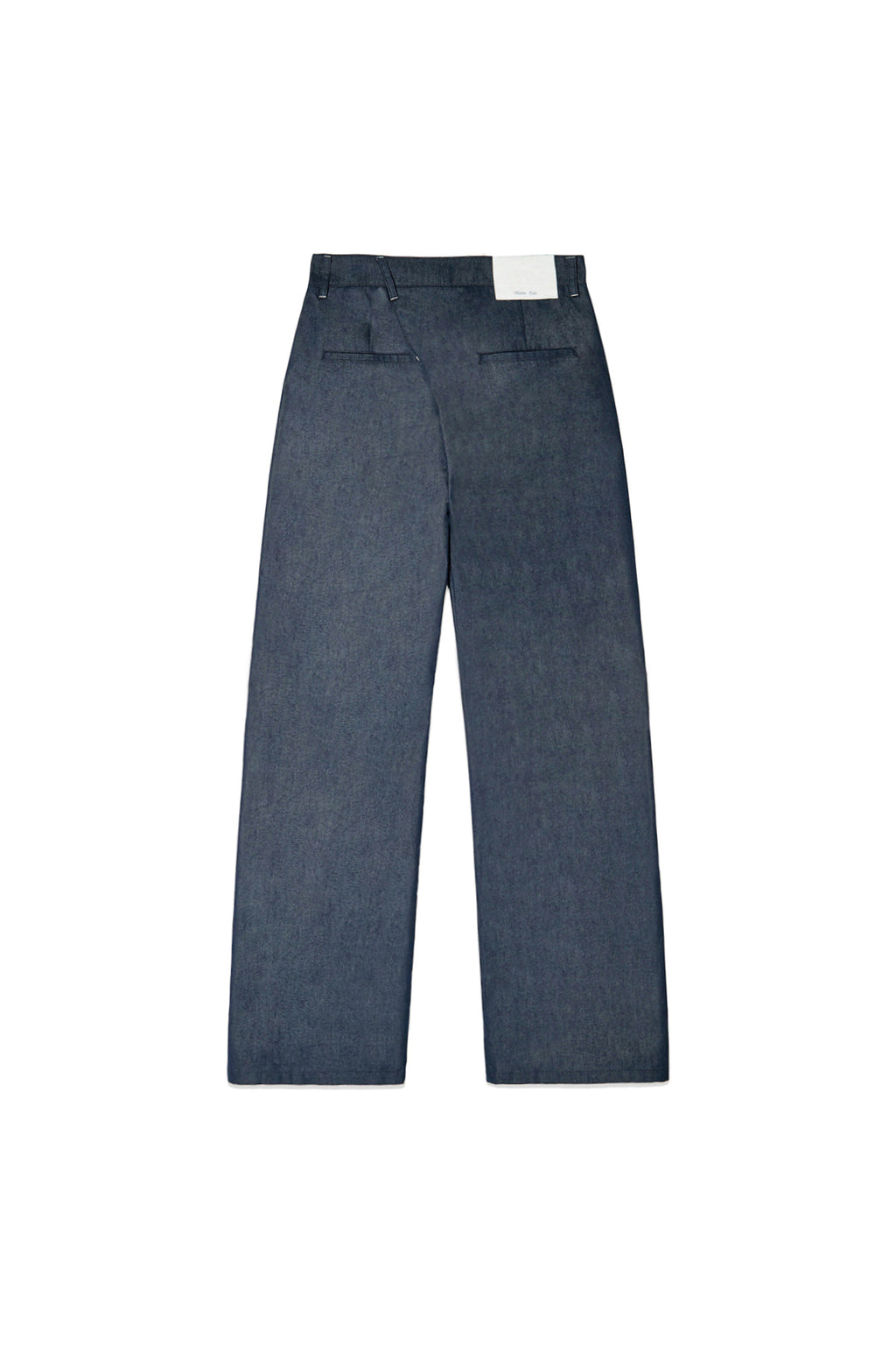 Matinkim Back Tuck Detail Denim Like Pants IN Navy
