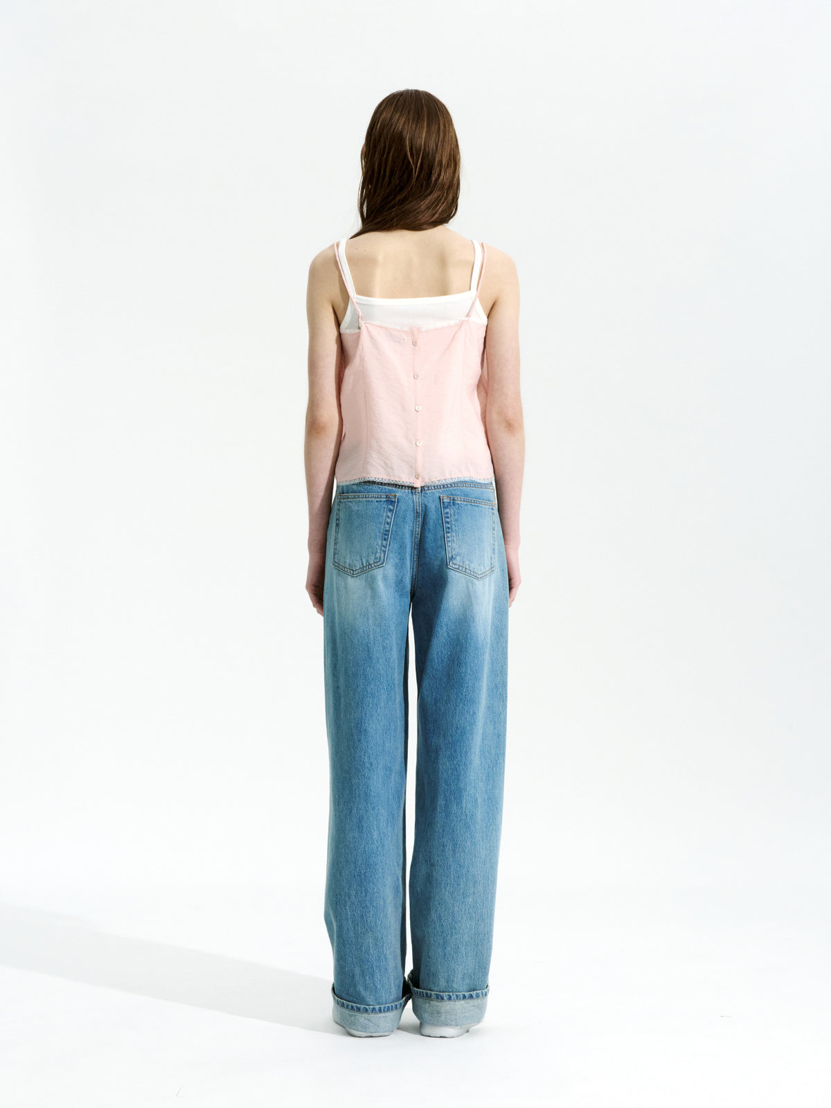 Low Classic Silky Lace Camisole Pink
