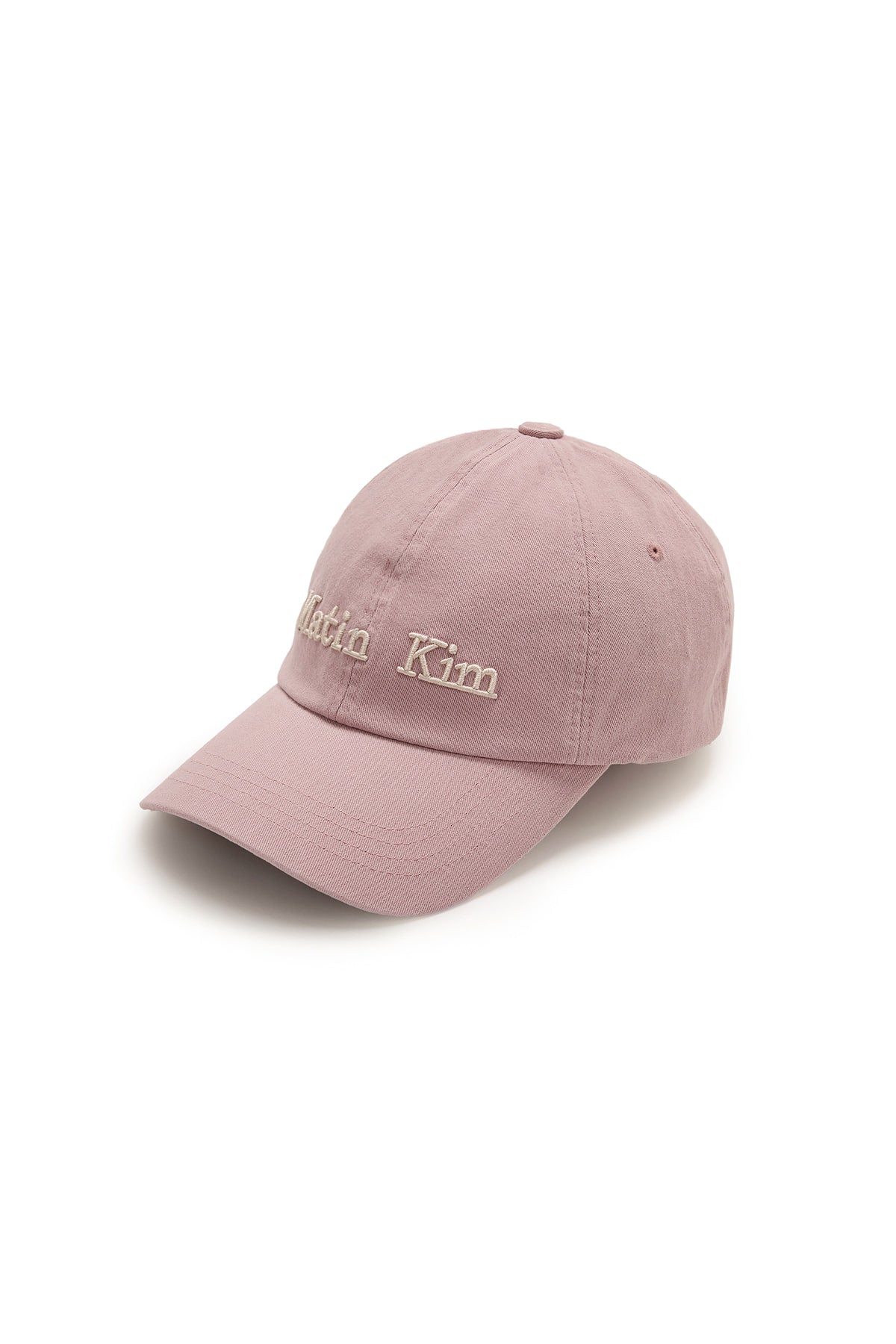 [matinkim] MATIN DUSTY CLASSIC LOGO BALL CAP IN SMOKE PINK