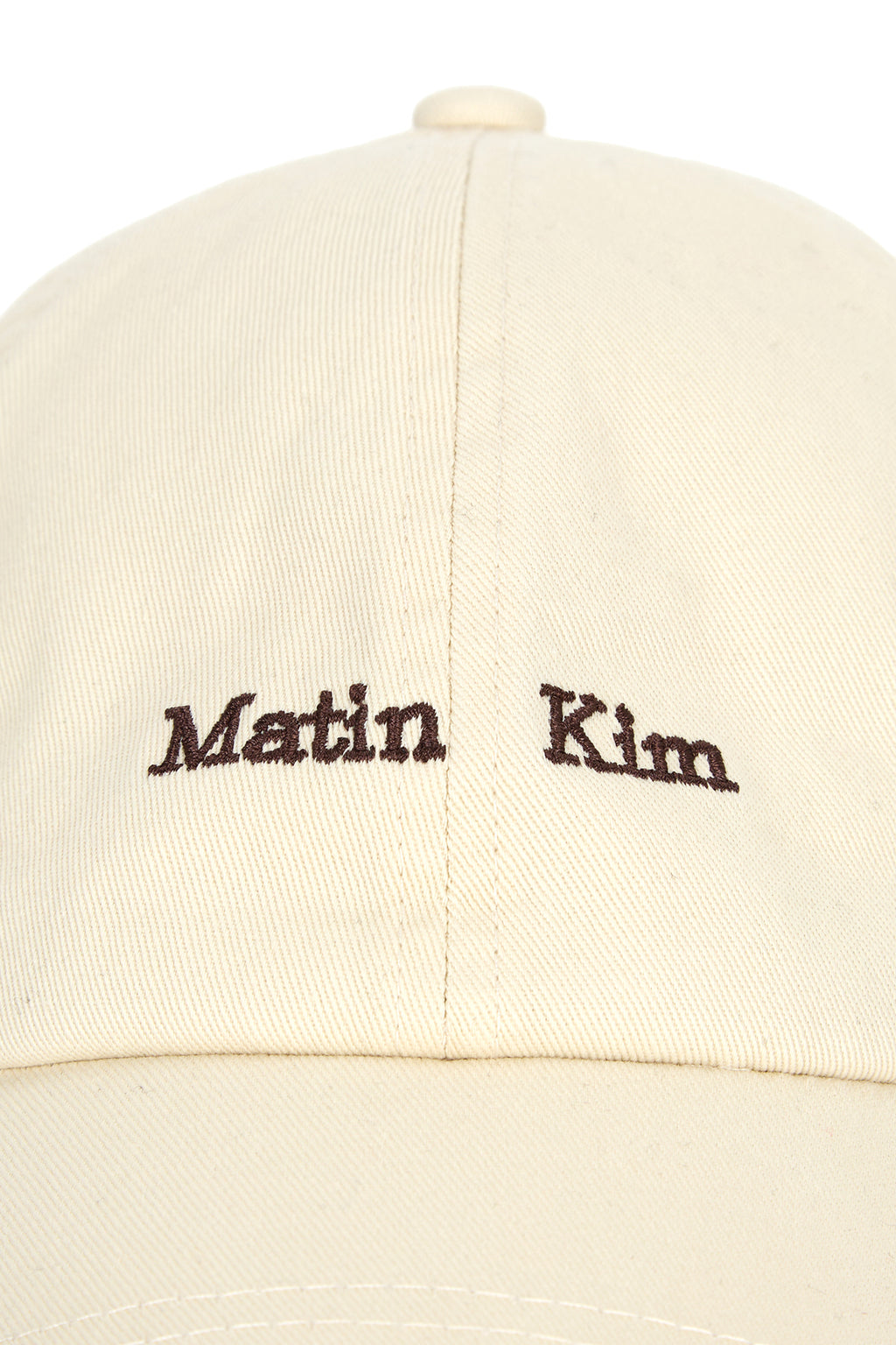 [matinkim] MATIN MINI CLASSIC LOGO BALL CAP IN LIGHT BEIGE