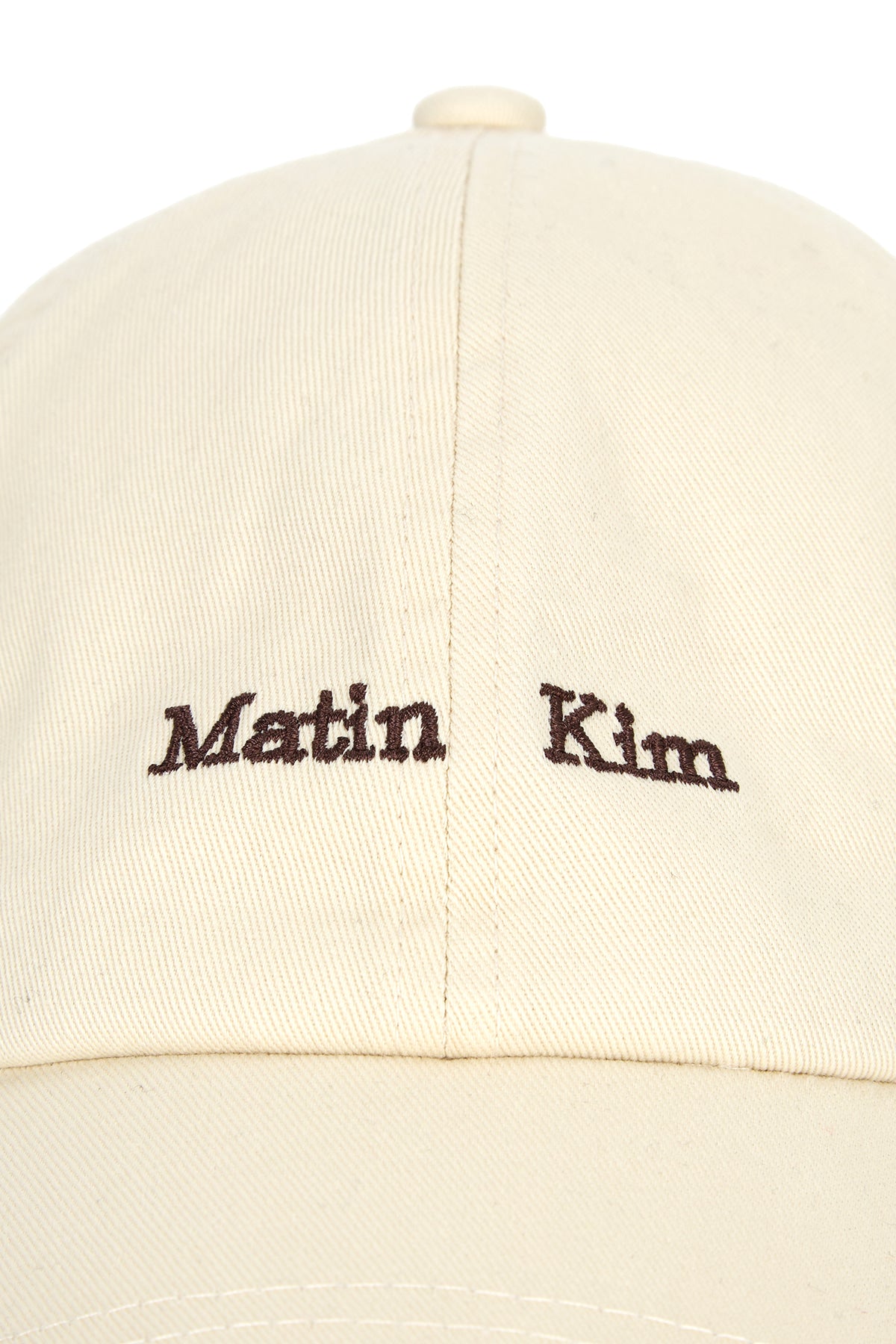 [matinkim] MATIN MINI CLASSIC LOGO BALL CAP IN LIGHT BEIGE