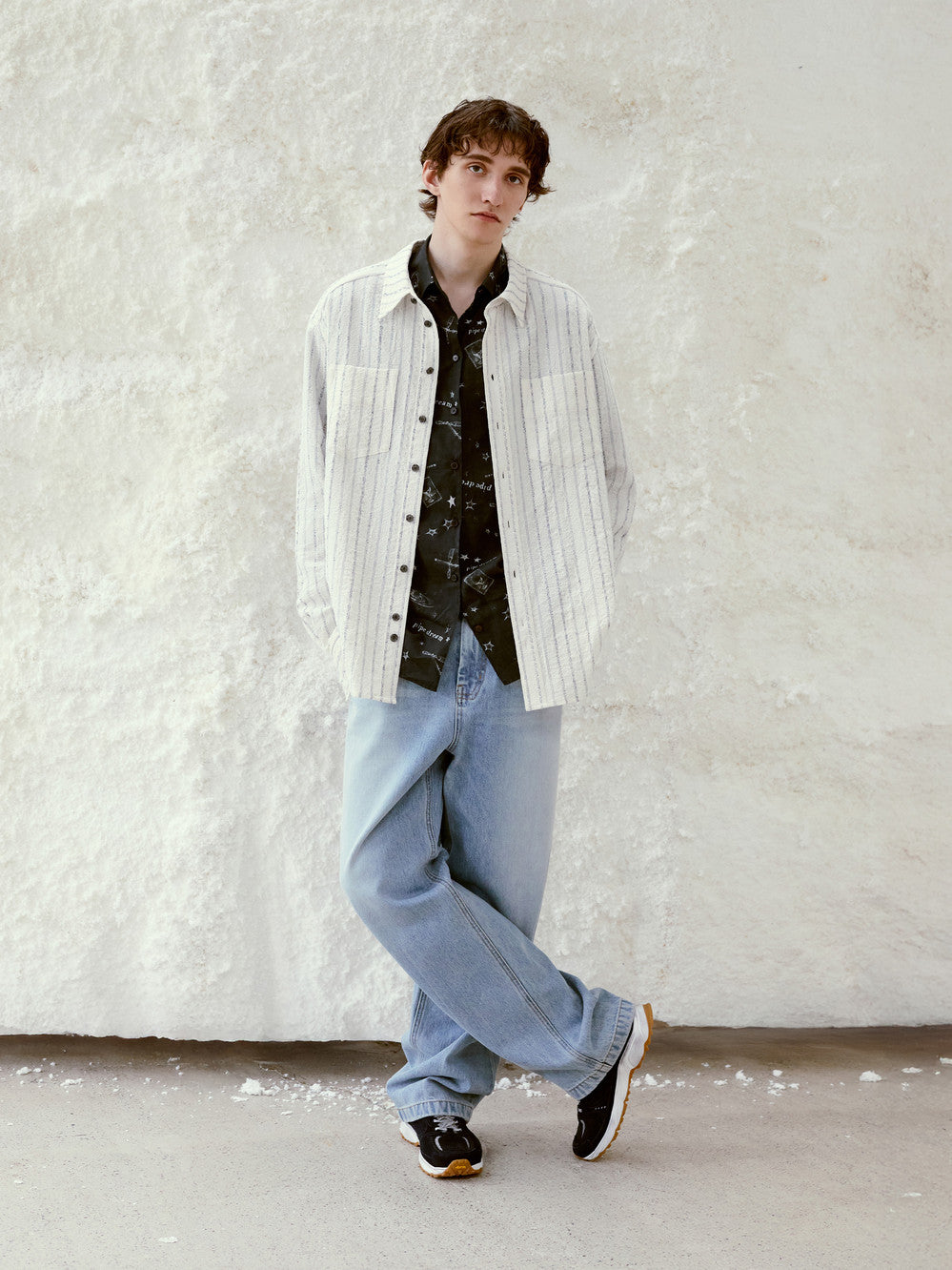 Low Classic Stripe Double Pocket Shirt Stripe