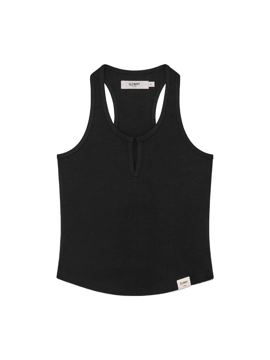 GLOWNY G Racerback Tank (Black)