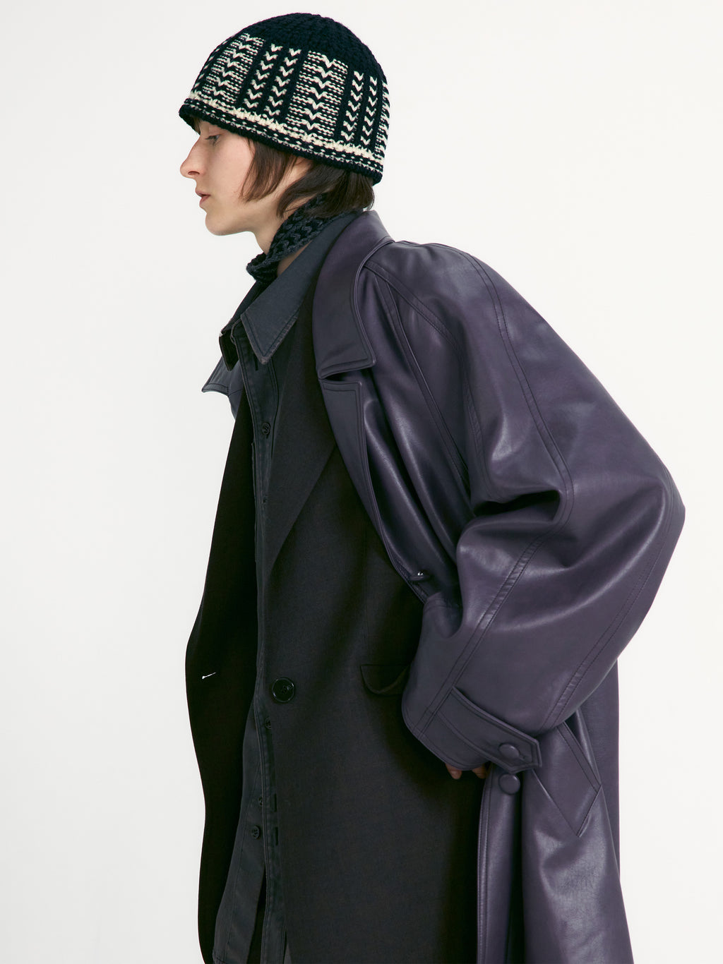 [low_classic] Jacquard Knit Beanie
Black