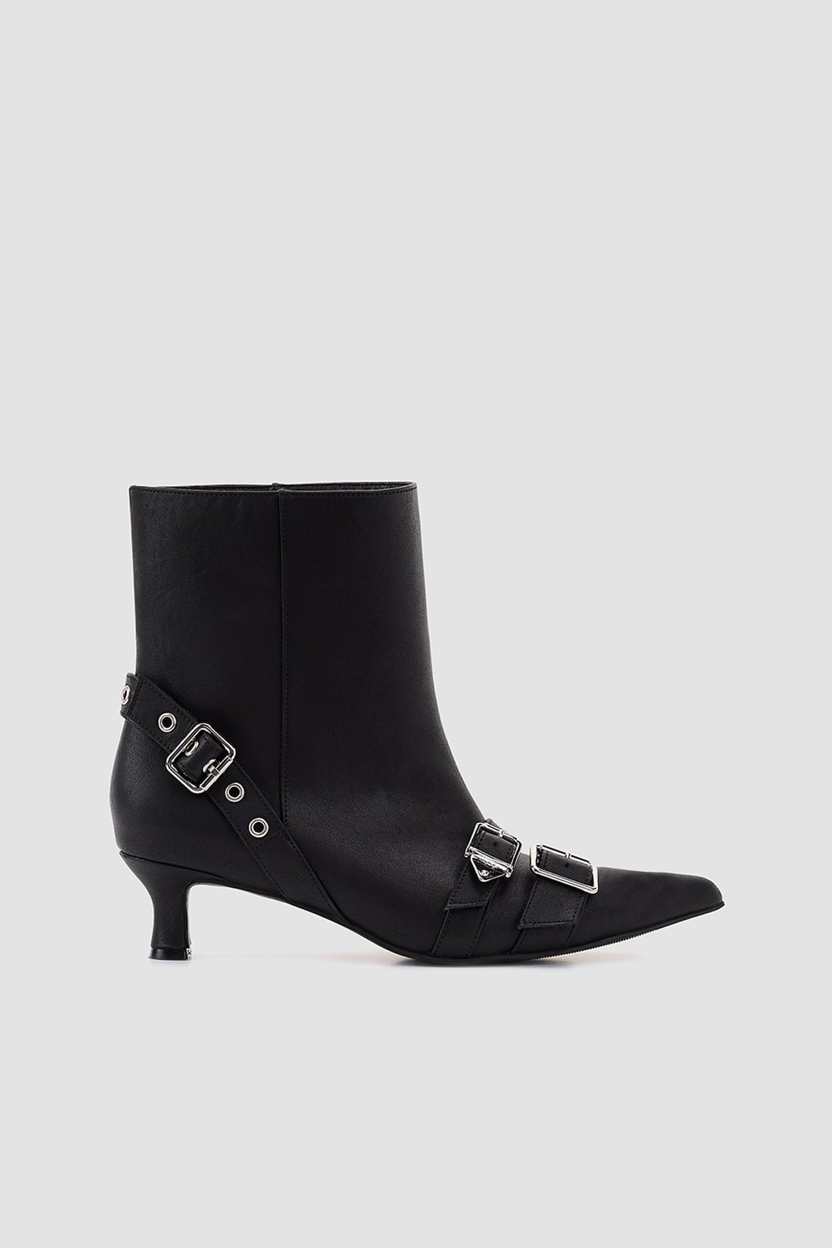 Matinkim Stiletto Ankle Boots IN Black