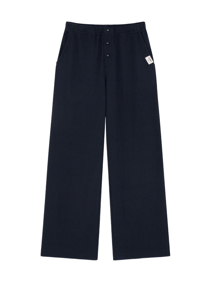 GLOWNY G Button Fly Pants (Navy)