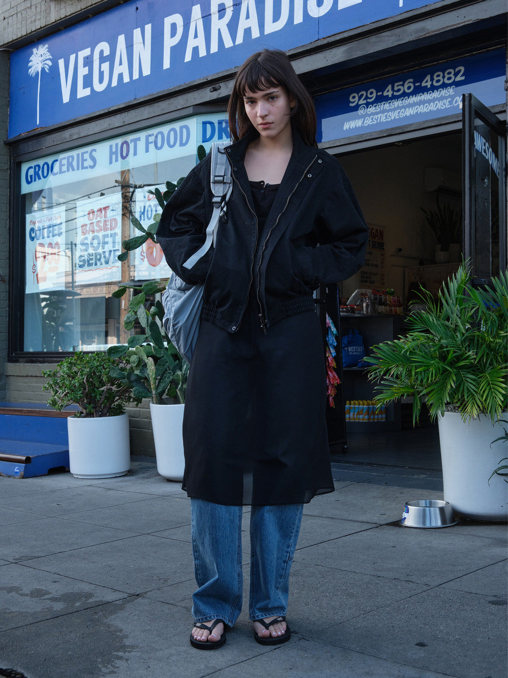 Low Classic Washed Cotton Jumper Black