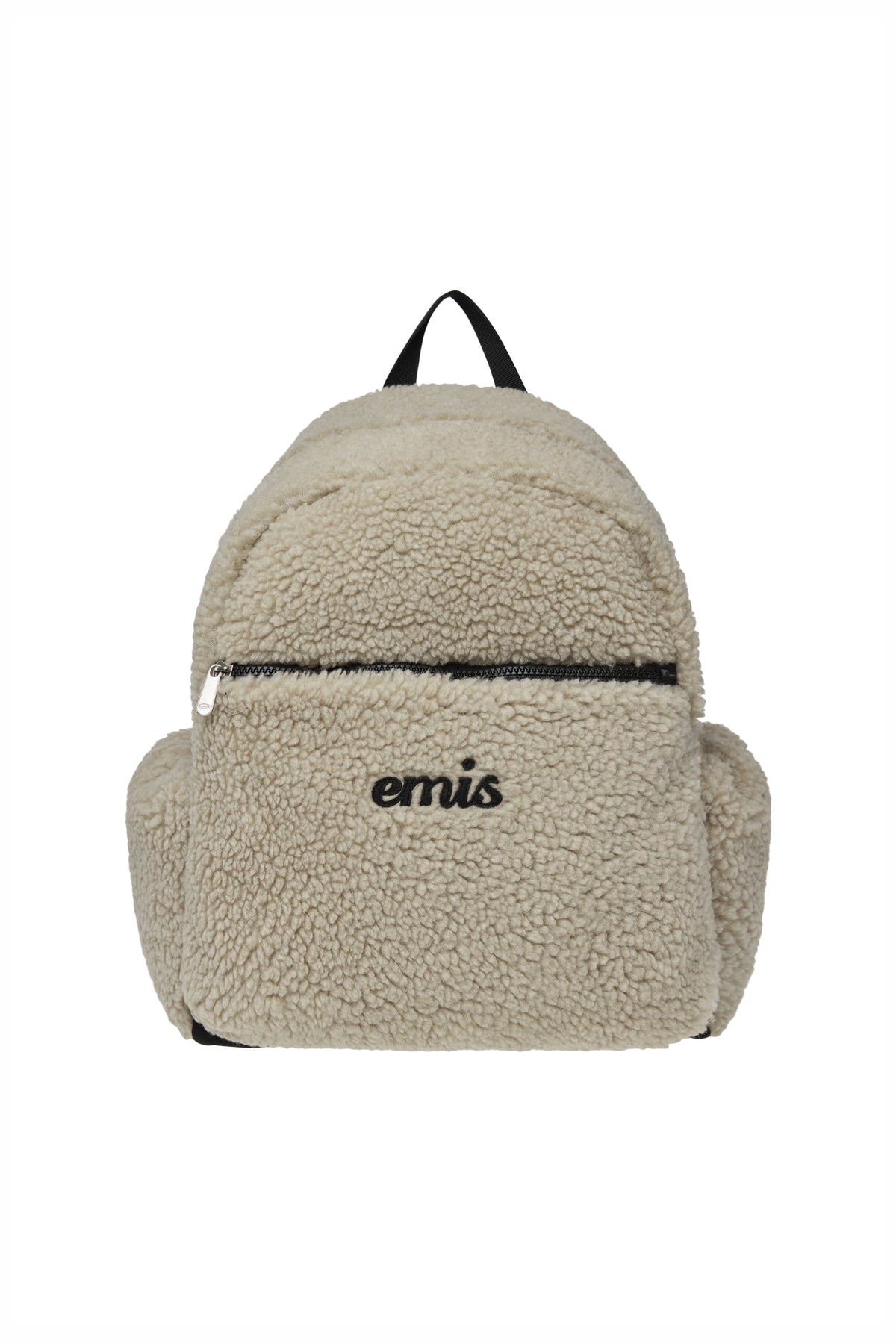 EMIS Shearling Backpack-Beige