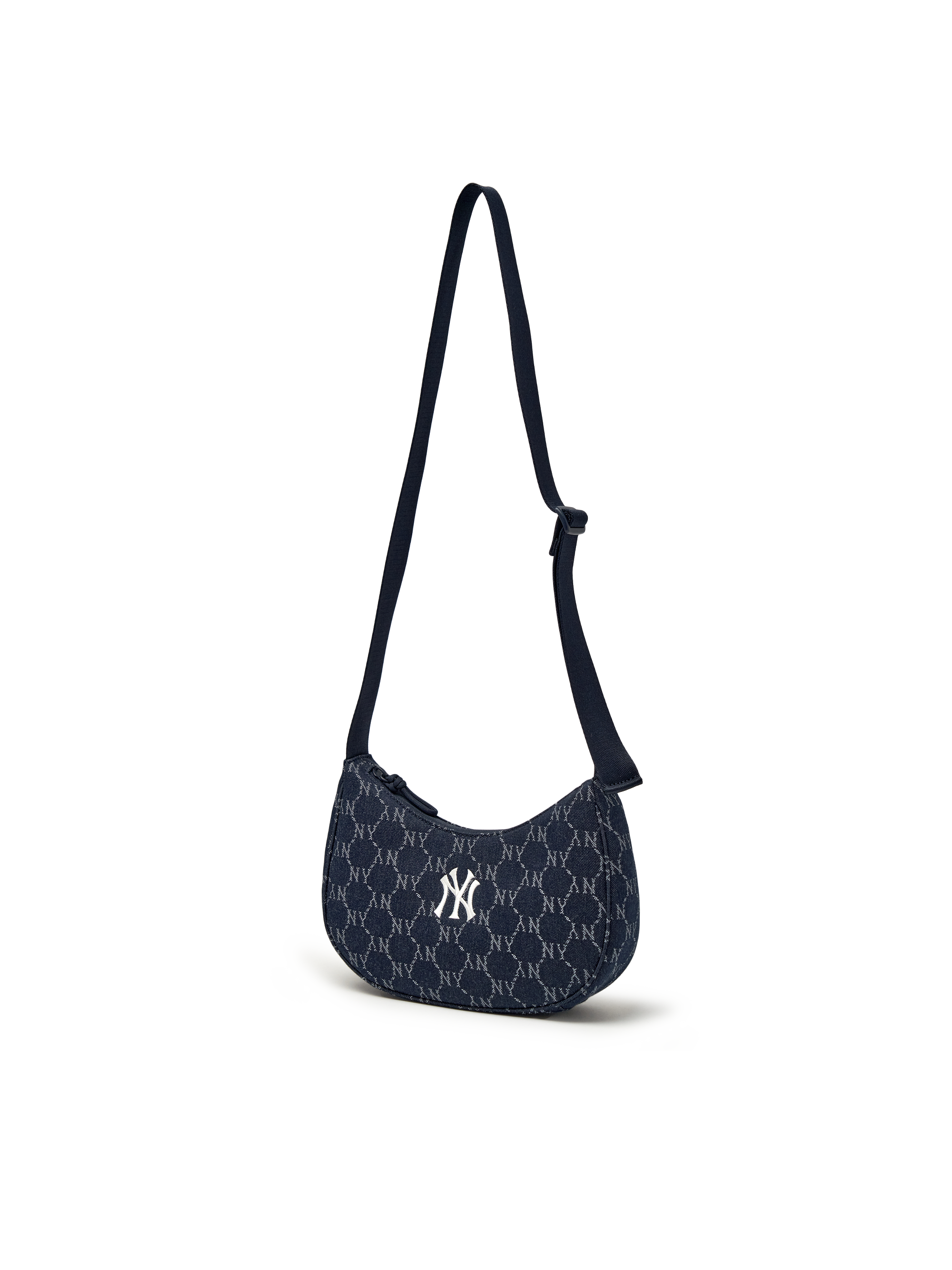 MLB Korea Dia Monogram Denim Jqd Hobo Bag