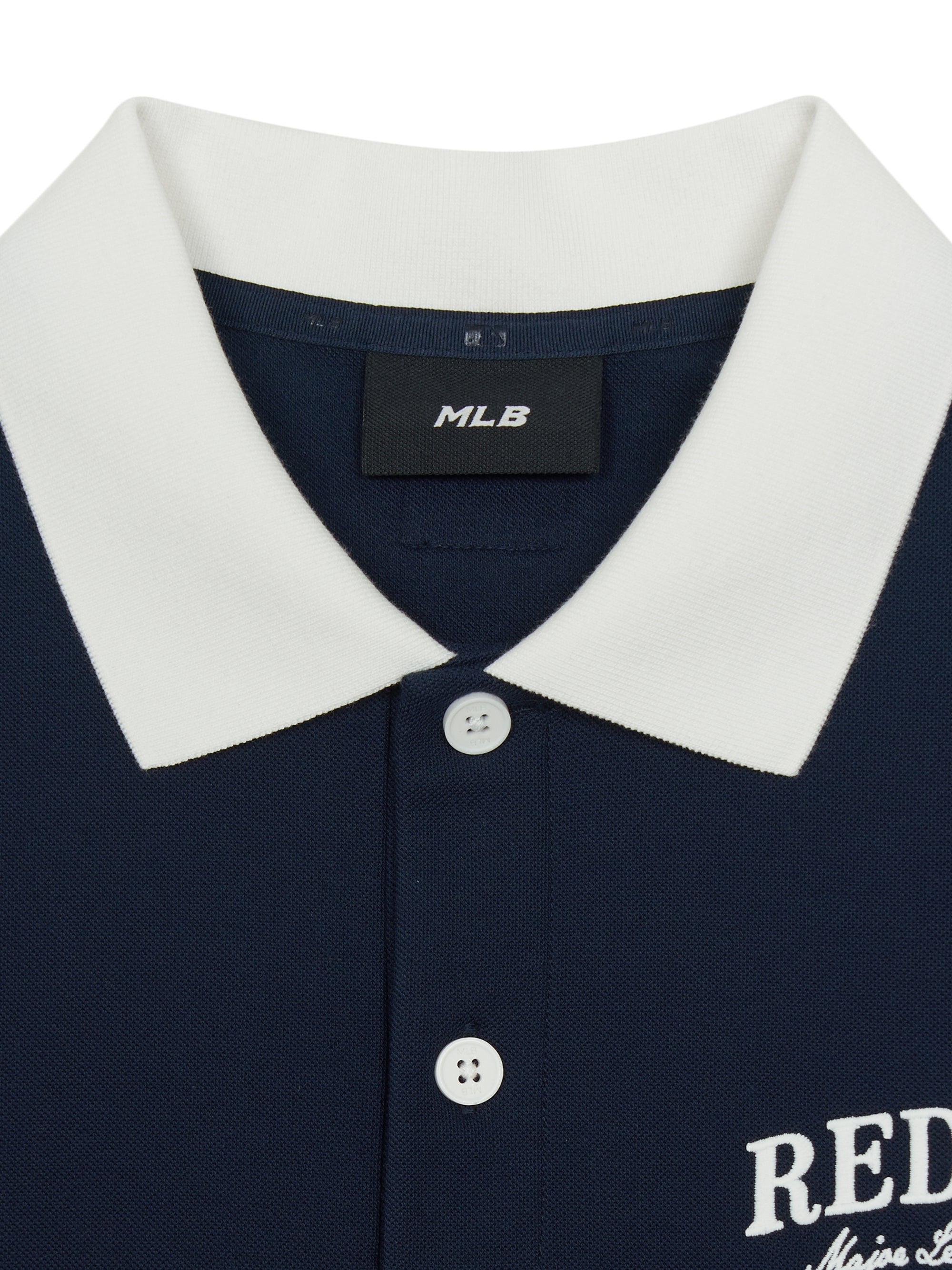 [mlb korea] Basic Small Letter Comfortable Fit Polo T-Shirts