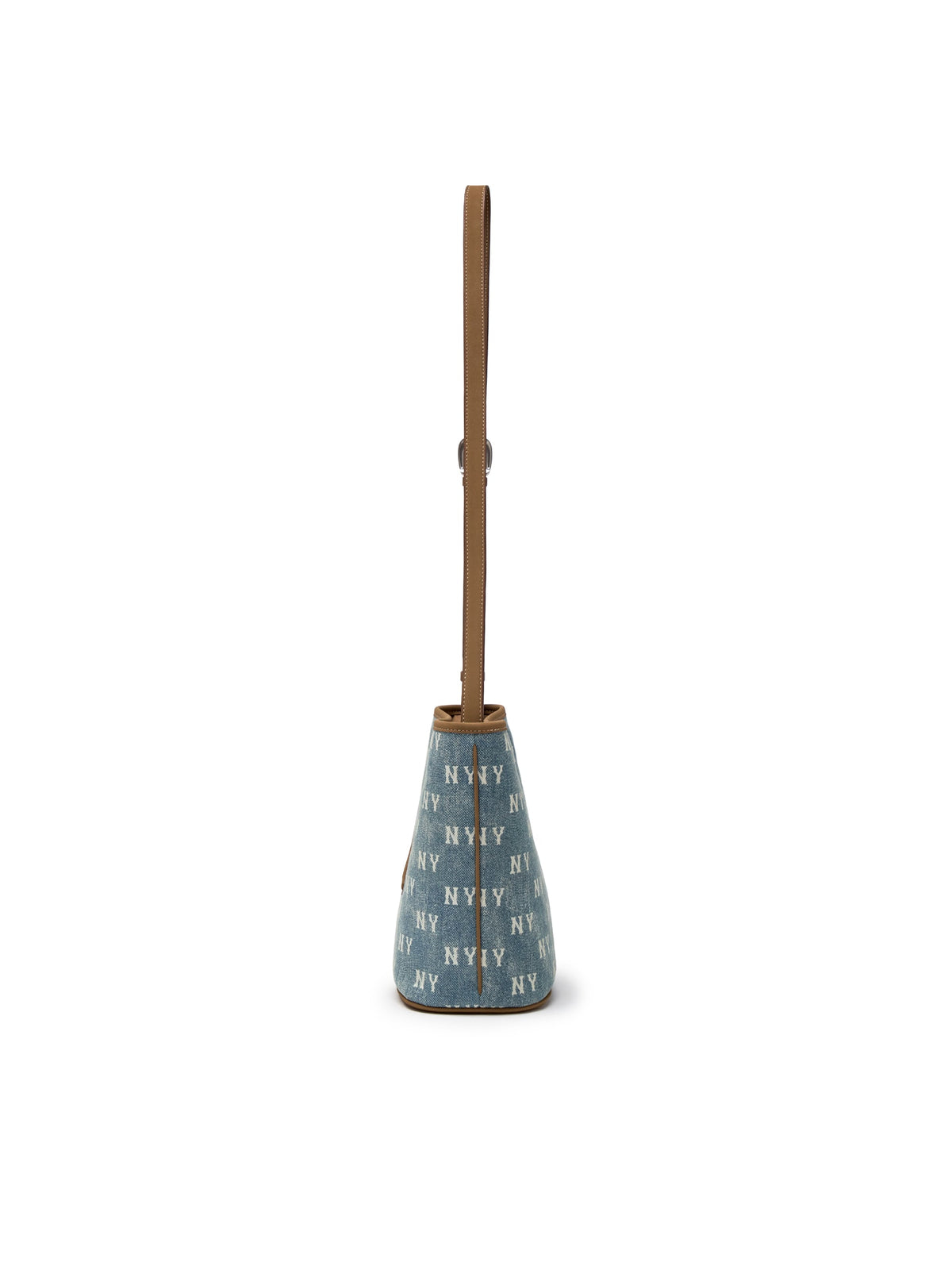 Mlb Classic Monogram Vintage Denim Bucket Bag