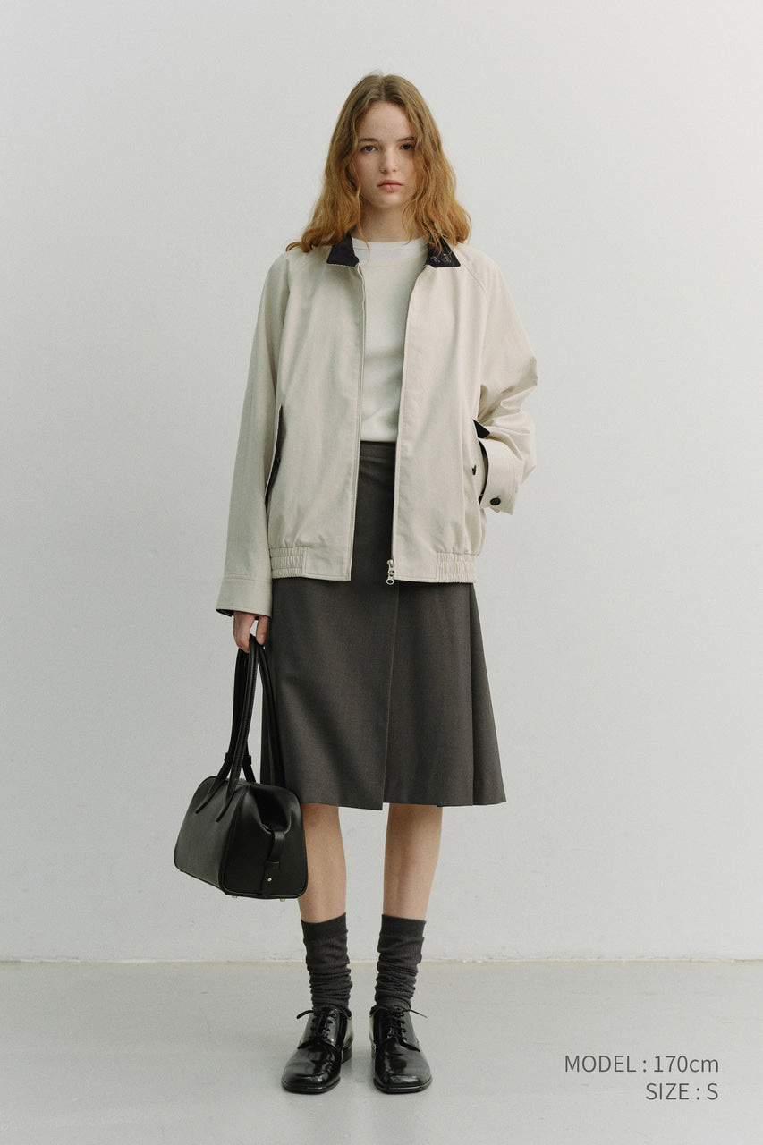 Dunst Pleats Midi Skirt Grey