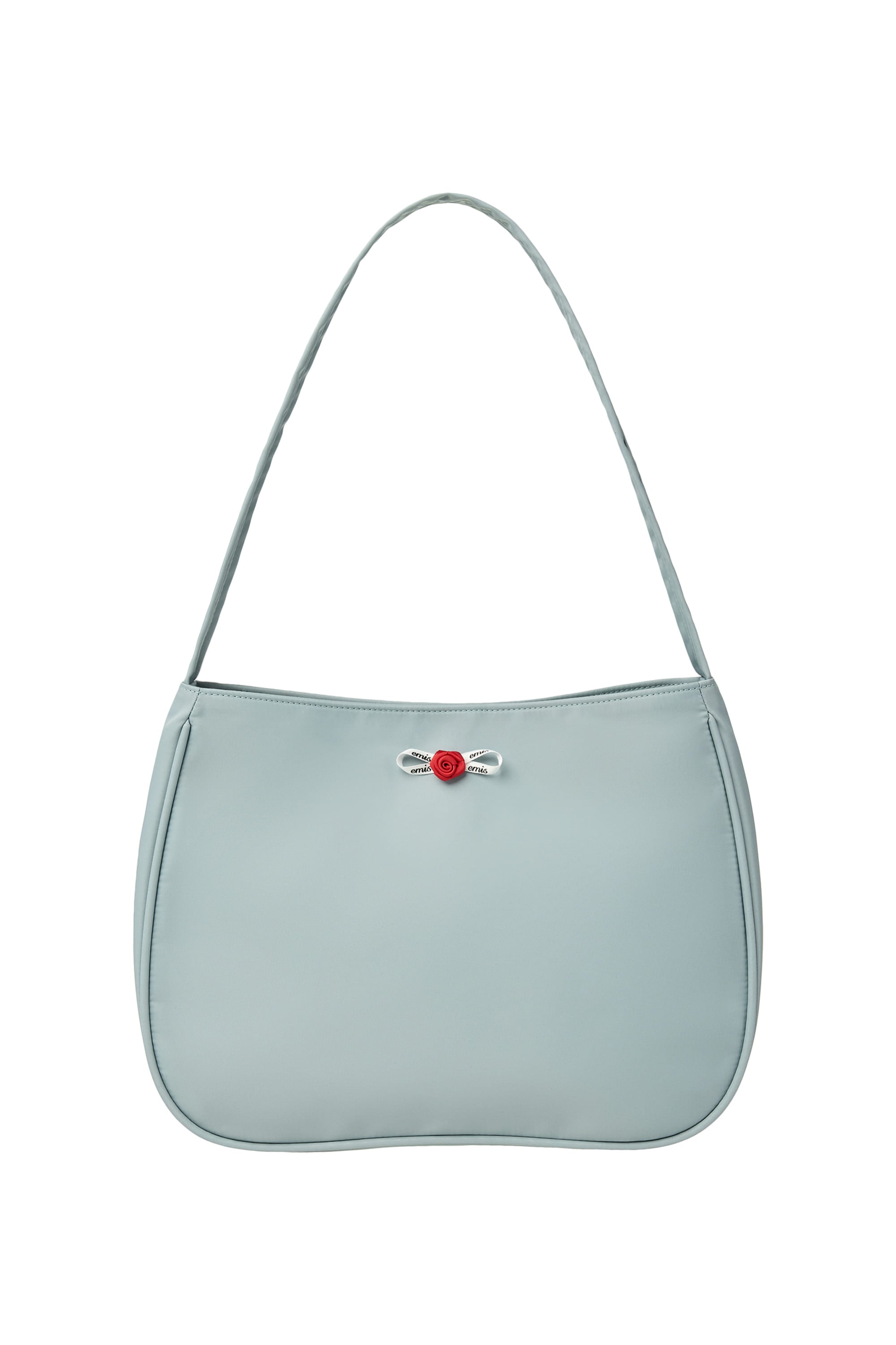 MINI CORSAGE APPLIQUE SHOULDER BAG-SKY BLUE