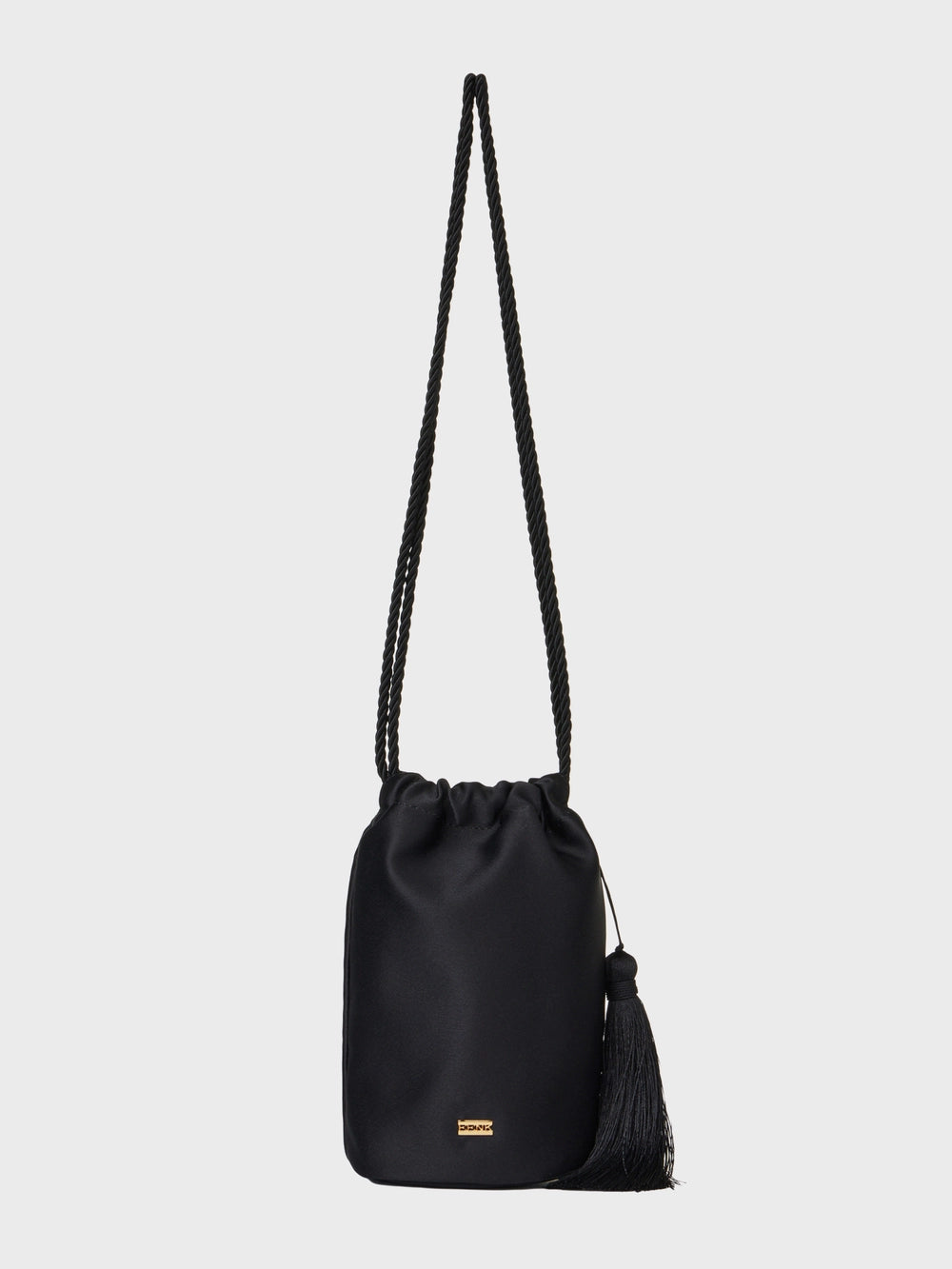 EENK Tassel Mini Bucket Bag - Black
